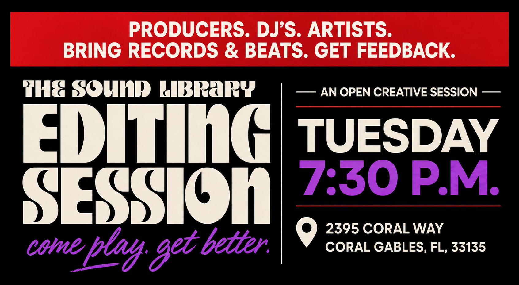 Producer Editing Session: Bring Your Originals! Cover