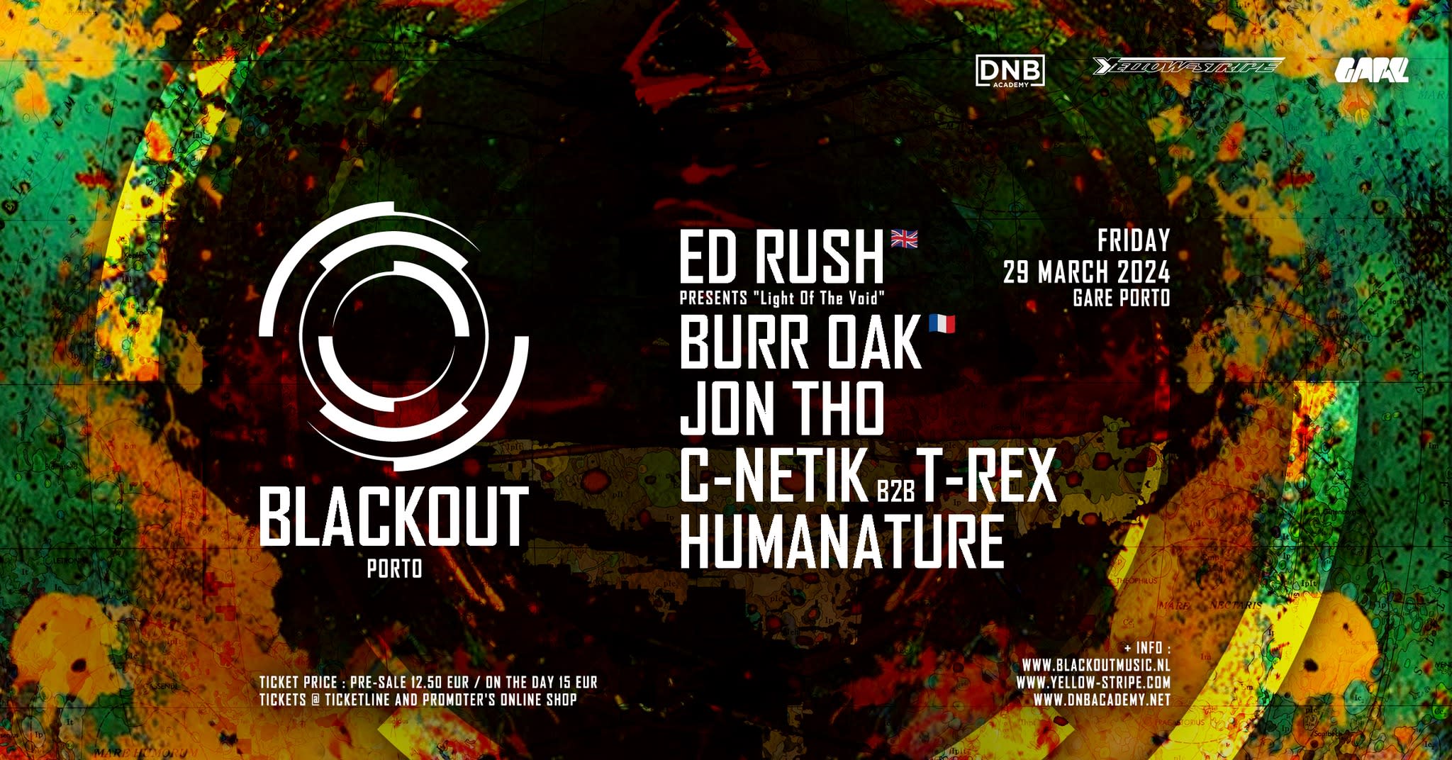 Dnb Academy & Yellow Stripe Presents Blackout Porto Cover
