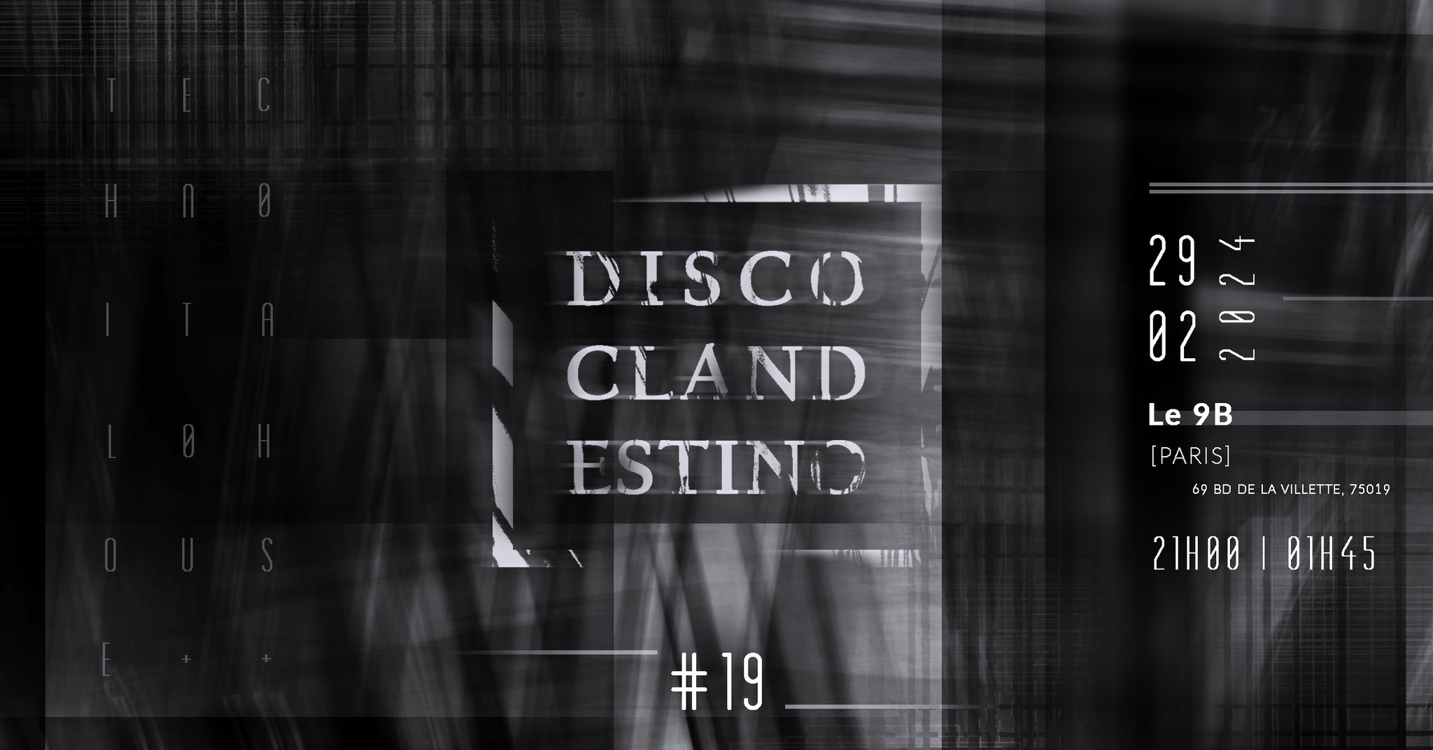 Disco Clandestino #19 @Le 9b Cover