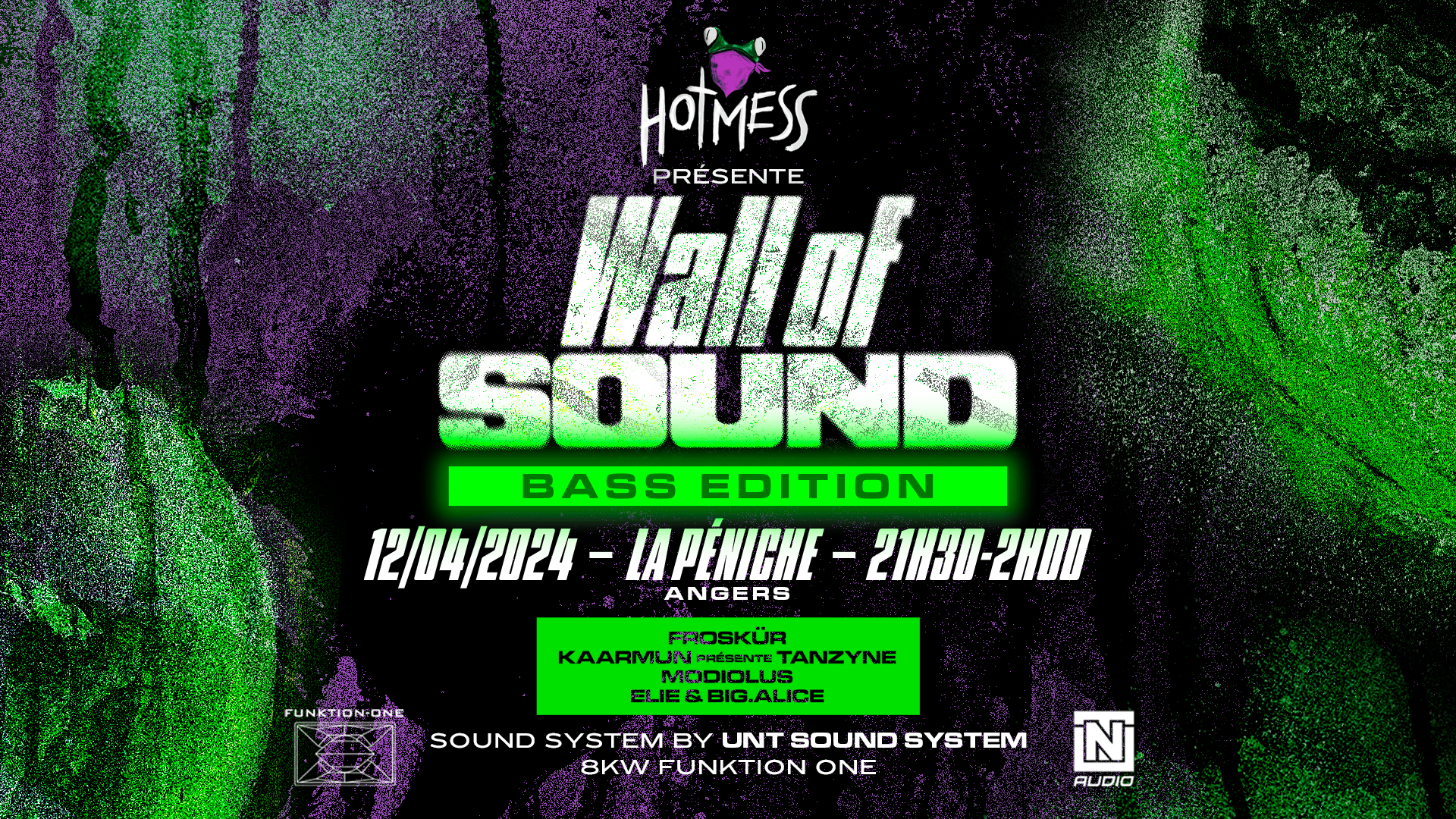 Wall Of Sound : Bass Edition W/ Tanzyne Modiolus Froskur Cover