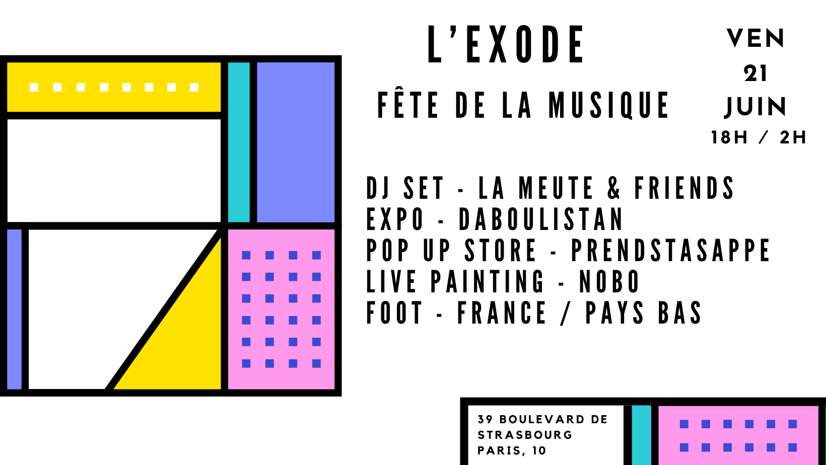 L'exode - Fête De La Musique Open Air Cover