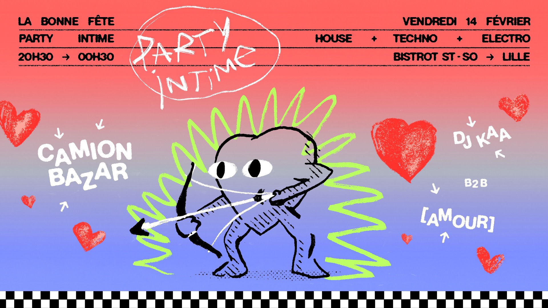 Party Intime - La Bonne Fête Invite Camion Bazar Cover
