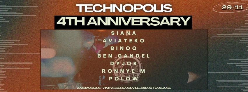 Technopolis 4th Anniversary Cover