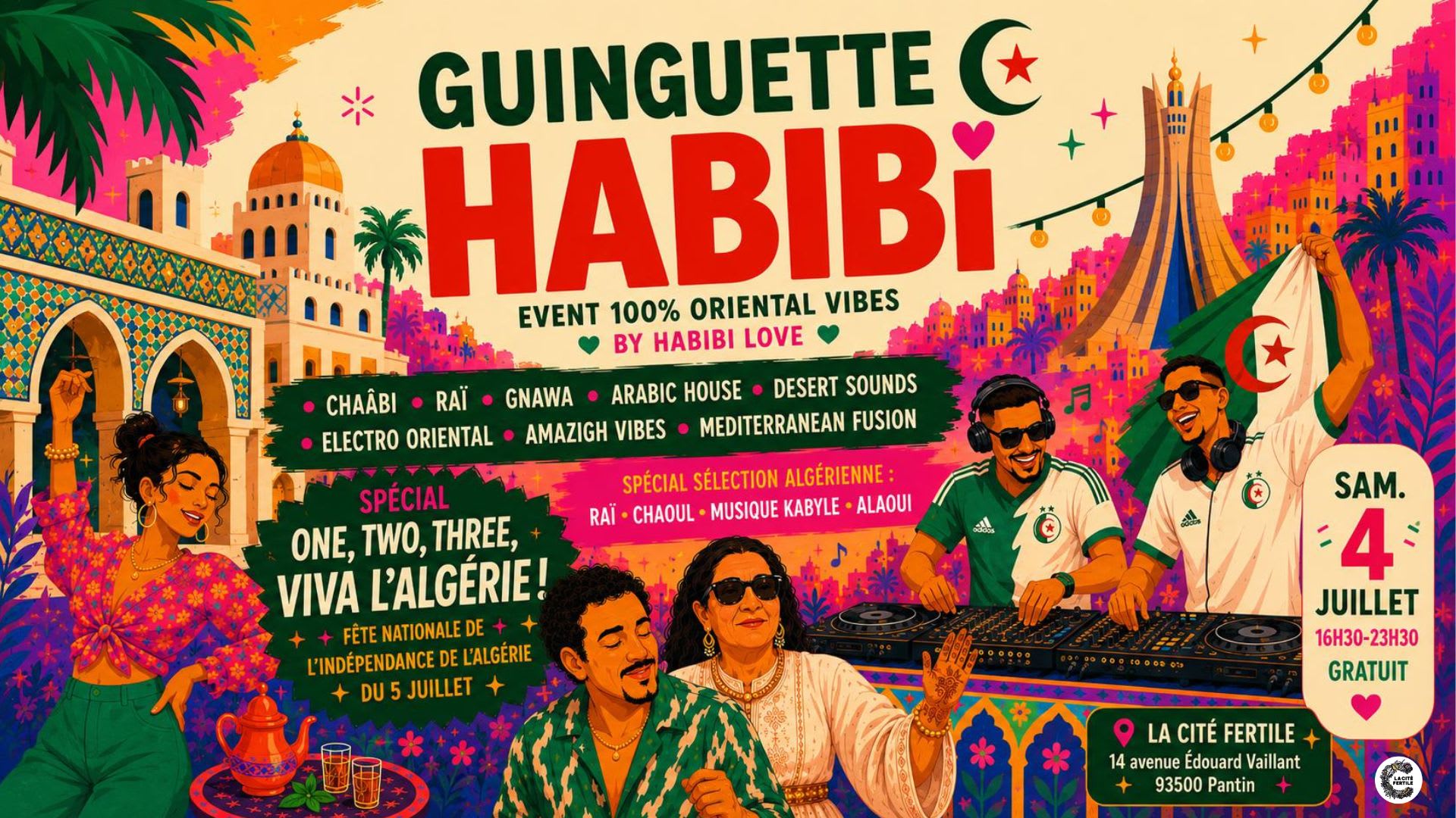 Guinguette Habibi Spécial One, Two, Three, Viva L'algérie ! Cover