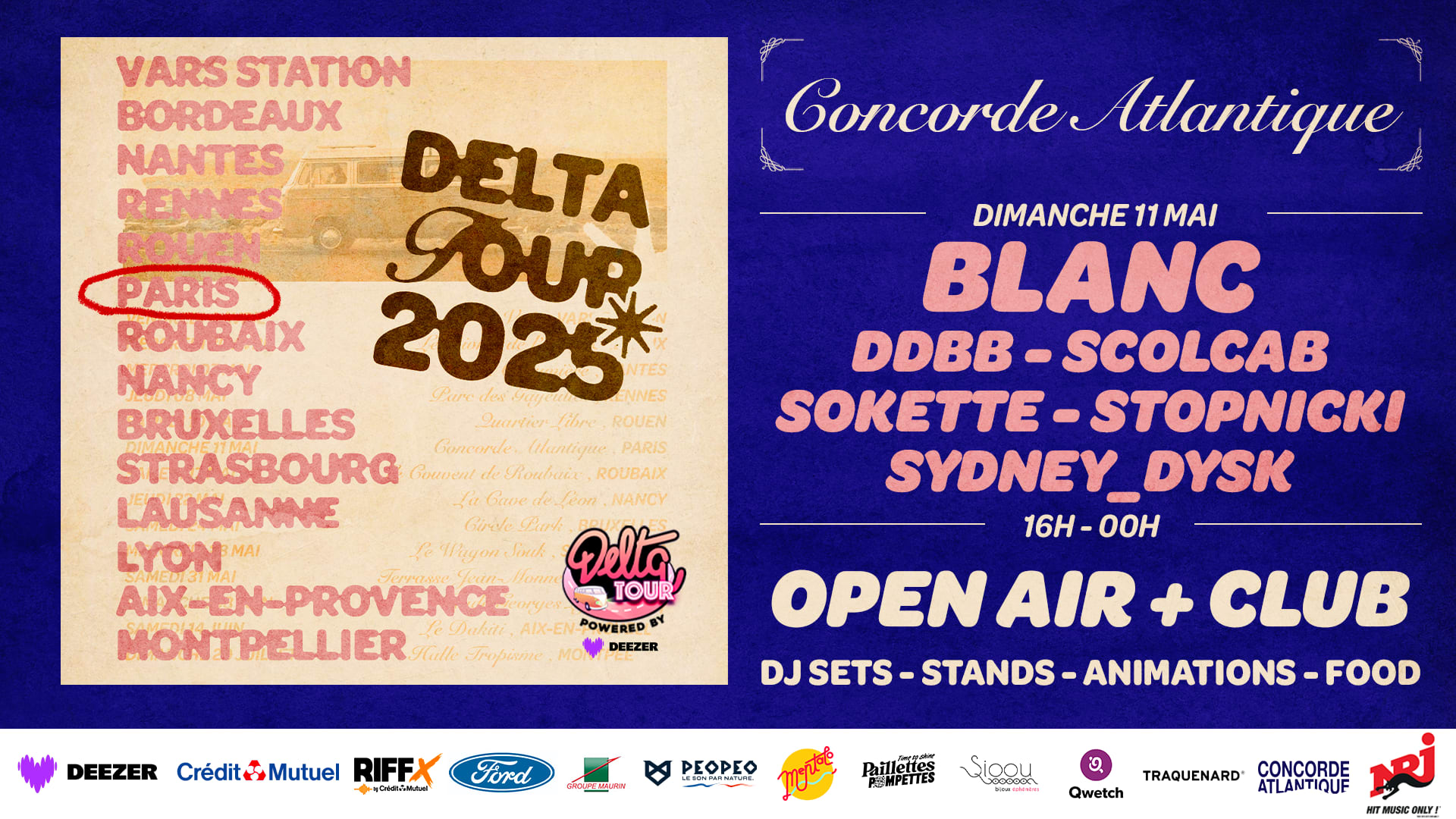 [Paris] Open Air + Club : Delta Tour X Concorde Atlantique Cover