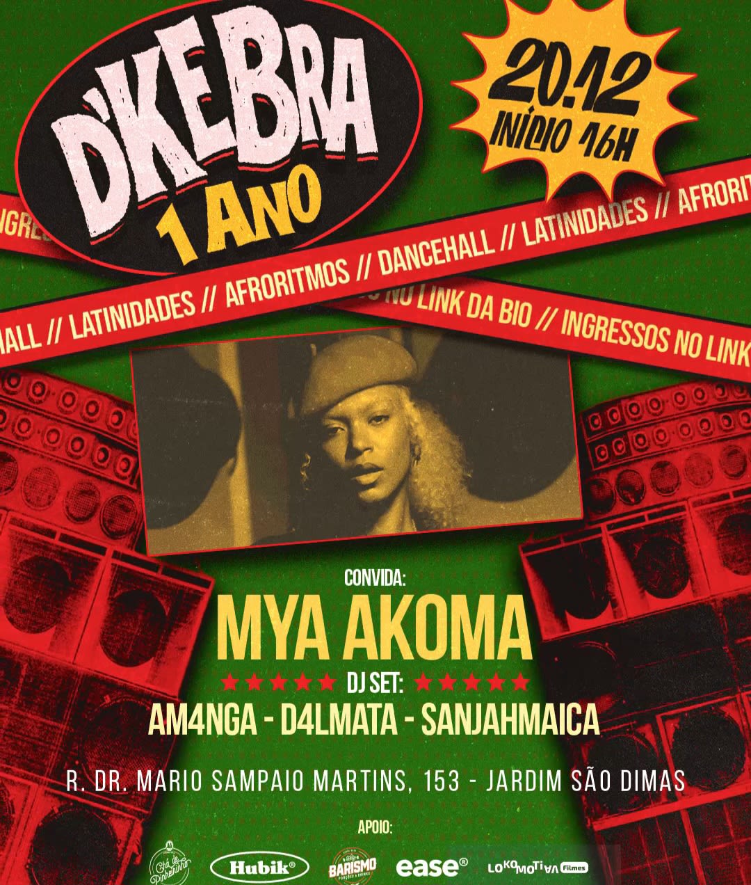 D'kebra - 1 Ano Convida: Mya Akoma. Cover