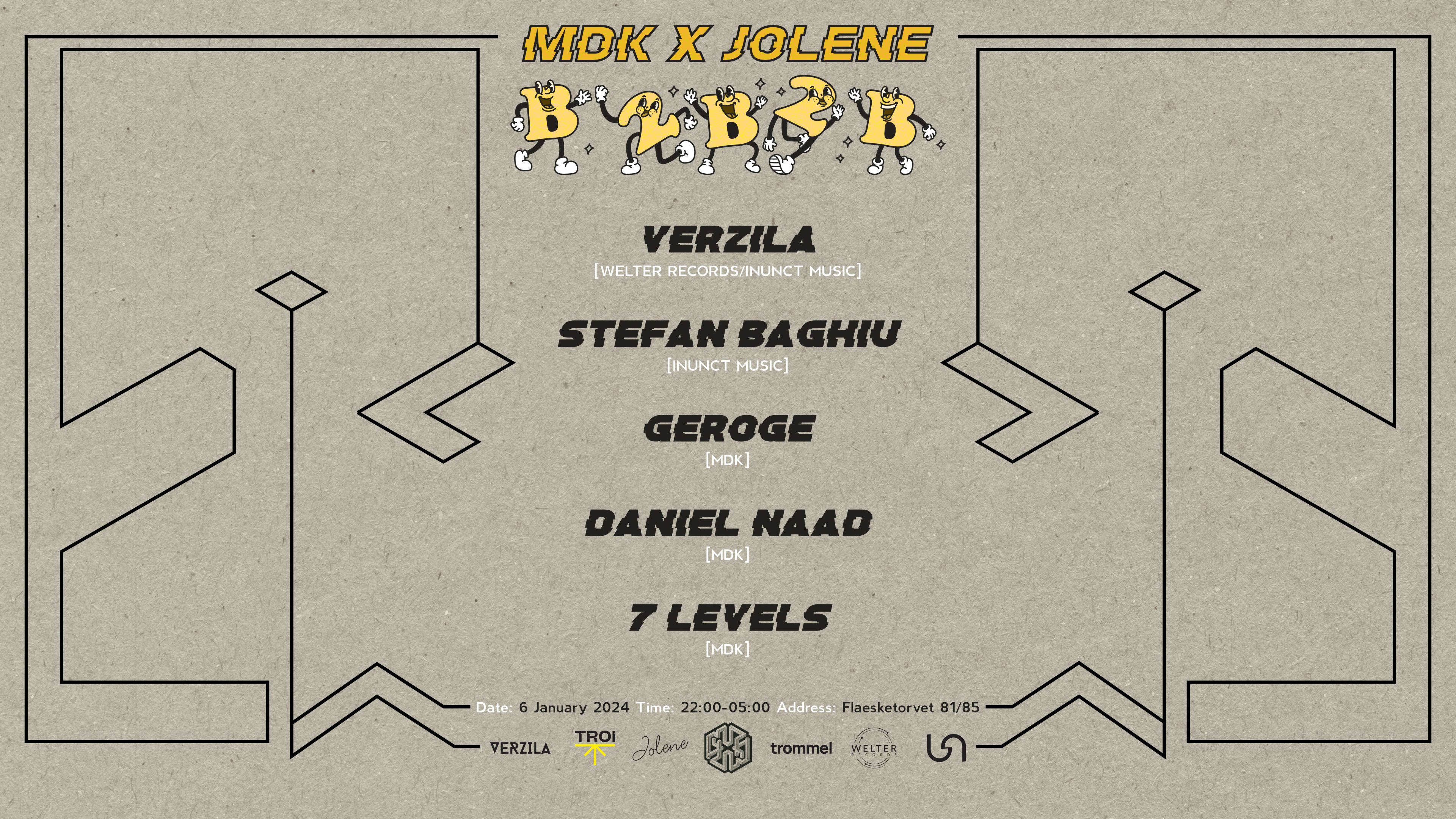 Mdk X Jolene: B2b2b W/ Verzila & Stefan Baghiu Cover