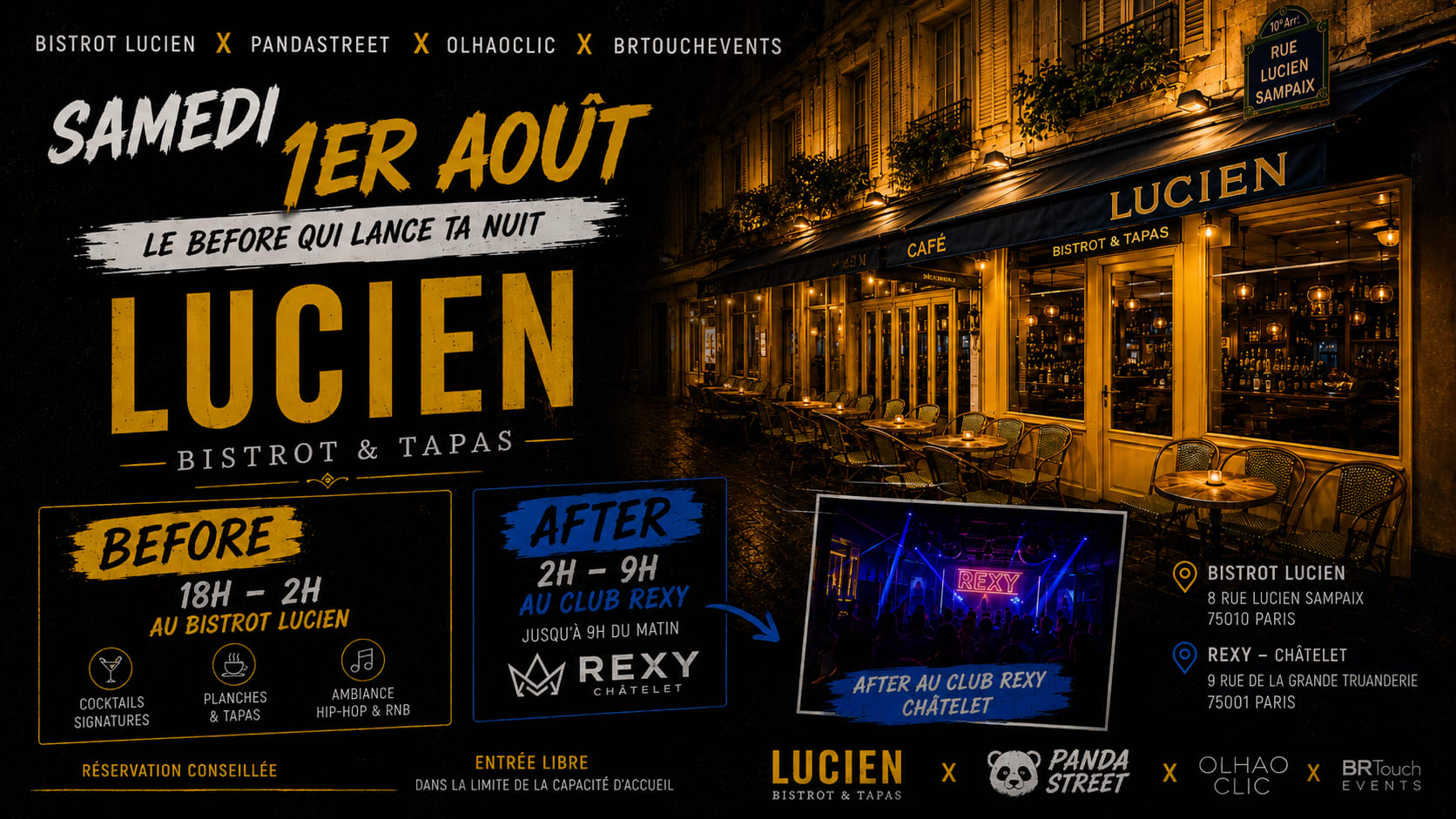 Big Party All Night Bistrot Lucien X Rexy Club Cover
