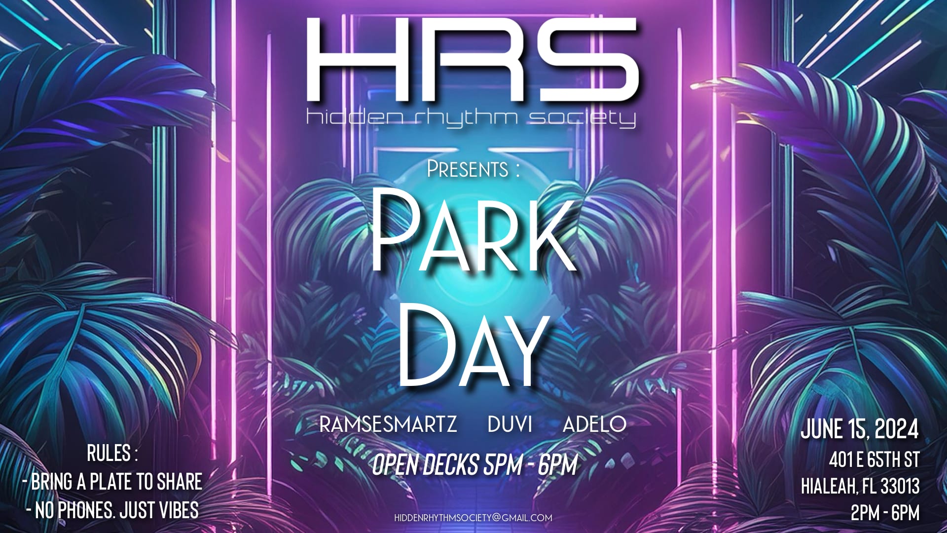 Hidden Rhythm Society Presents: Park Day Cover
