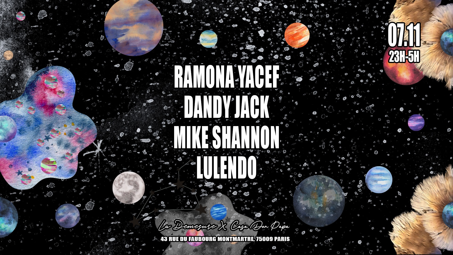 Ramona Yacef, Dandy Jack, Mike Shannon, Lulendo @La Démesure Cover
