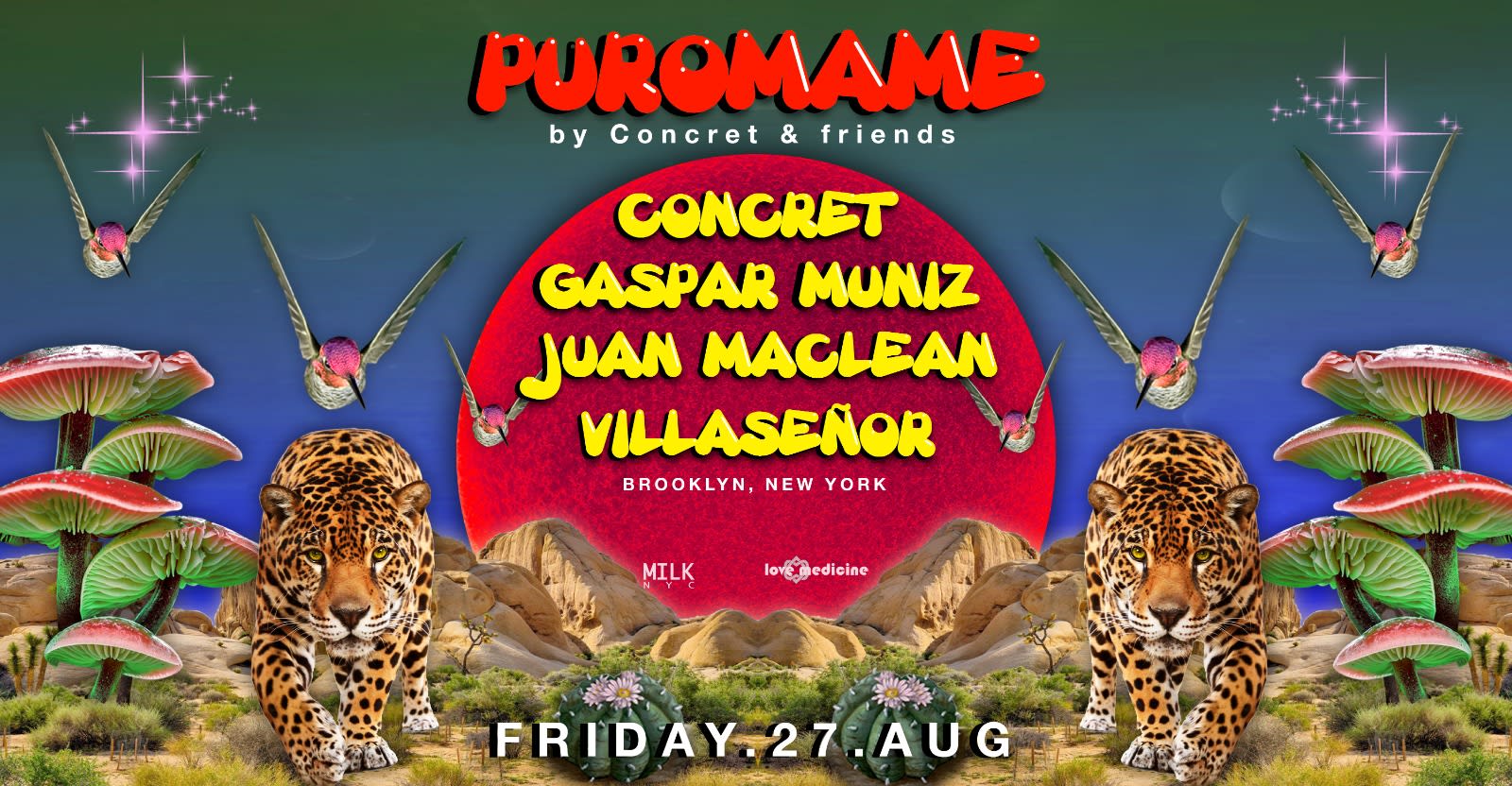 Postponed~Puro Mame ~ Concret, Gaspar Muniz, Juan Maclean, Villaseñor Cover