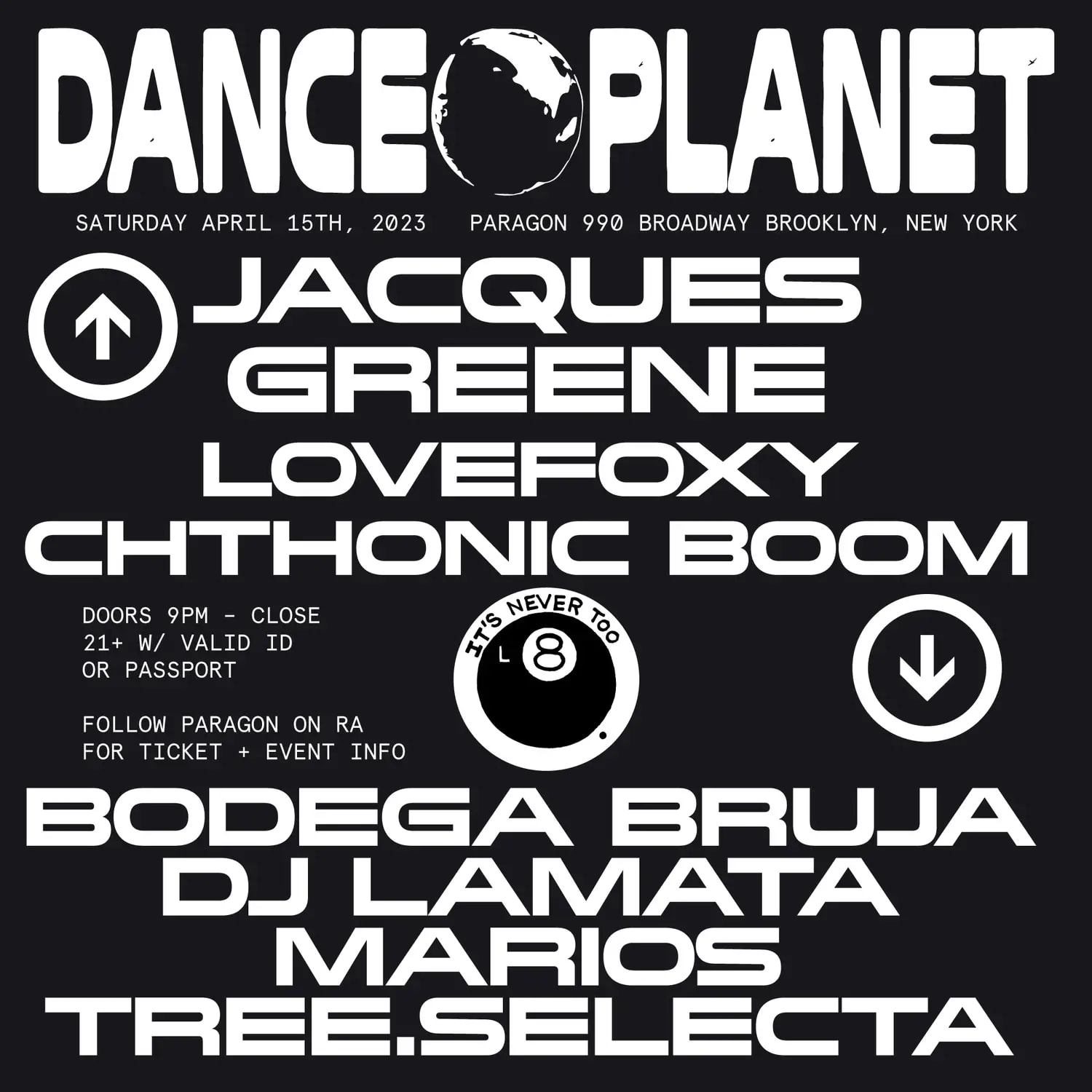 Dance Planet: Jacques Greene, Lovefoxy + 8 Ball Radio Cover