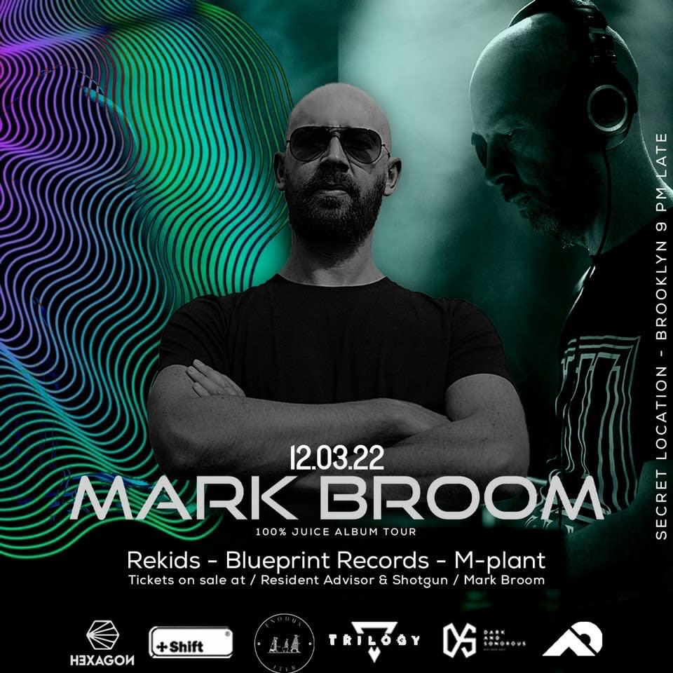 Mark Broom 100% Juice Album Tour Cover