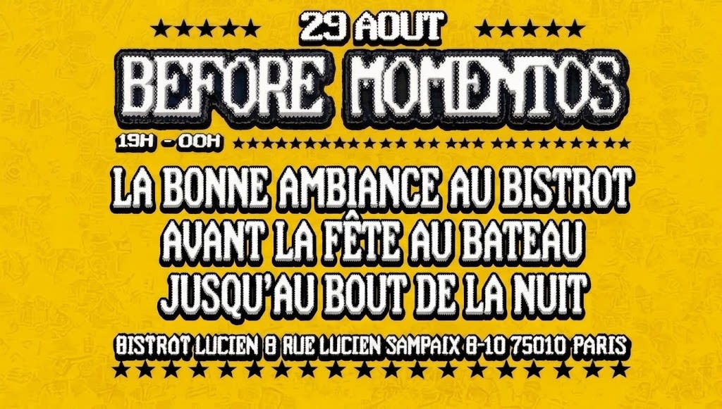 ✨ Apéro Lucien → Nuit Au Bateau Phare | Samedi 29 Août ✨ Cover