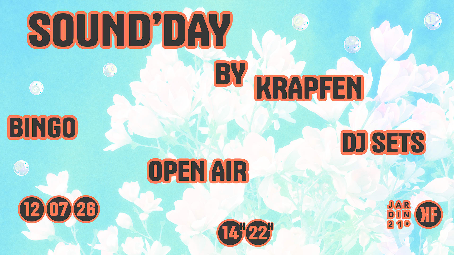 Sound'day Bingo By Krapfen - Jardin21 - Open Air Cover