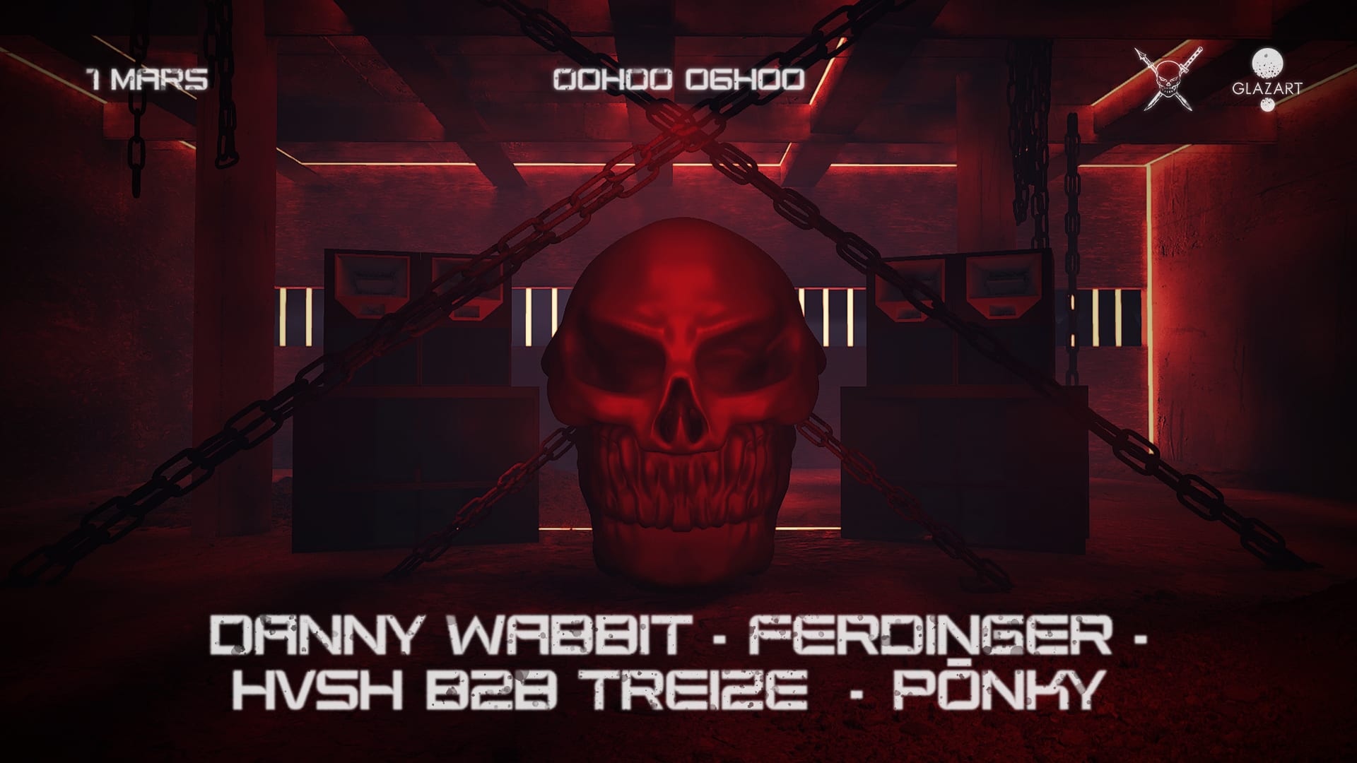 Moshpit Vandals X Glazart : Danny Wabbit, Ferdinger & More Cover