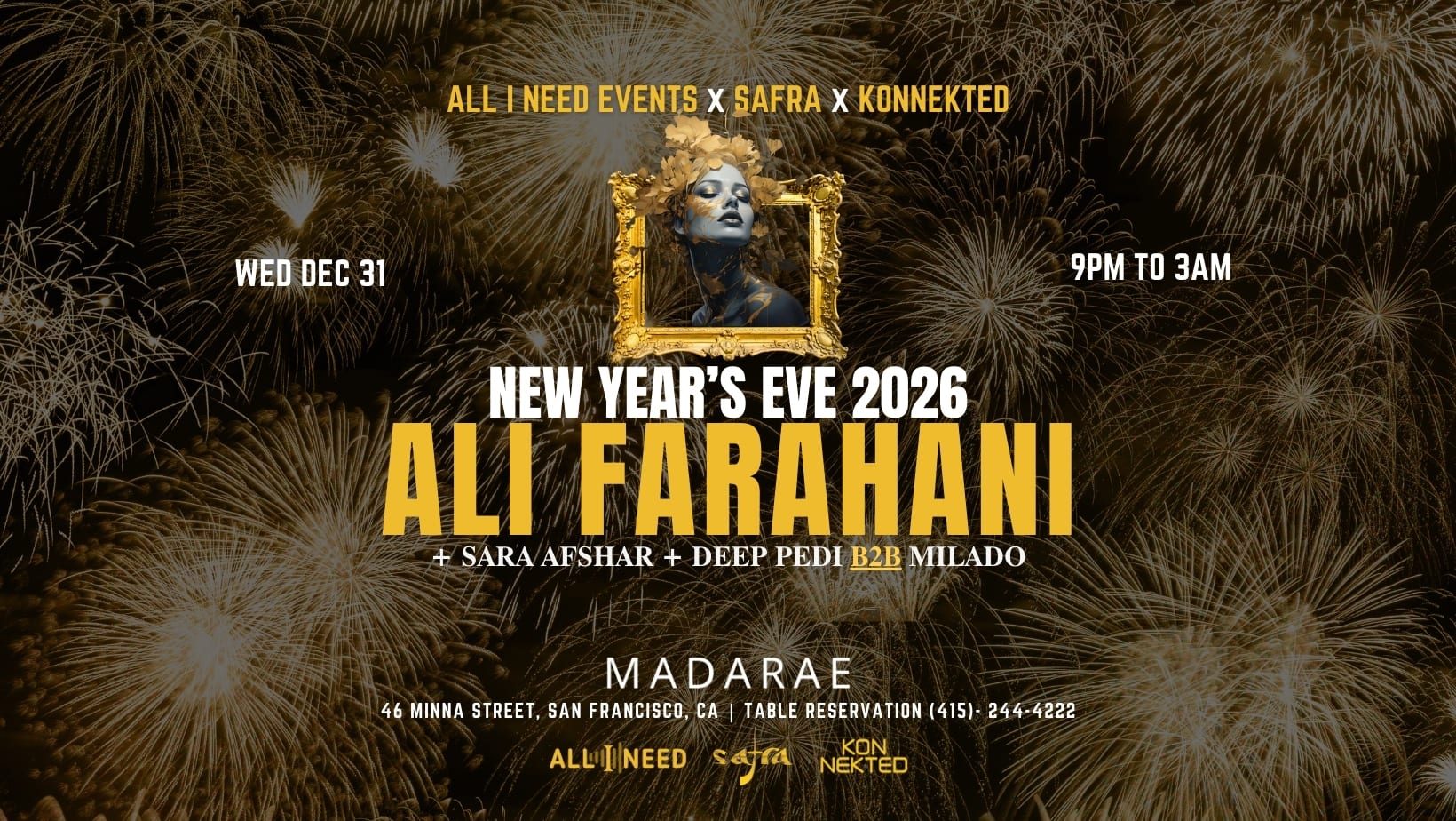 Nye 2026 With Ali Farahani At Madarae Cover
