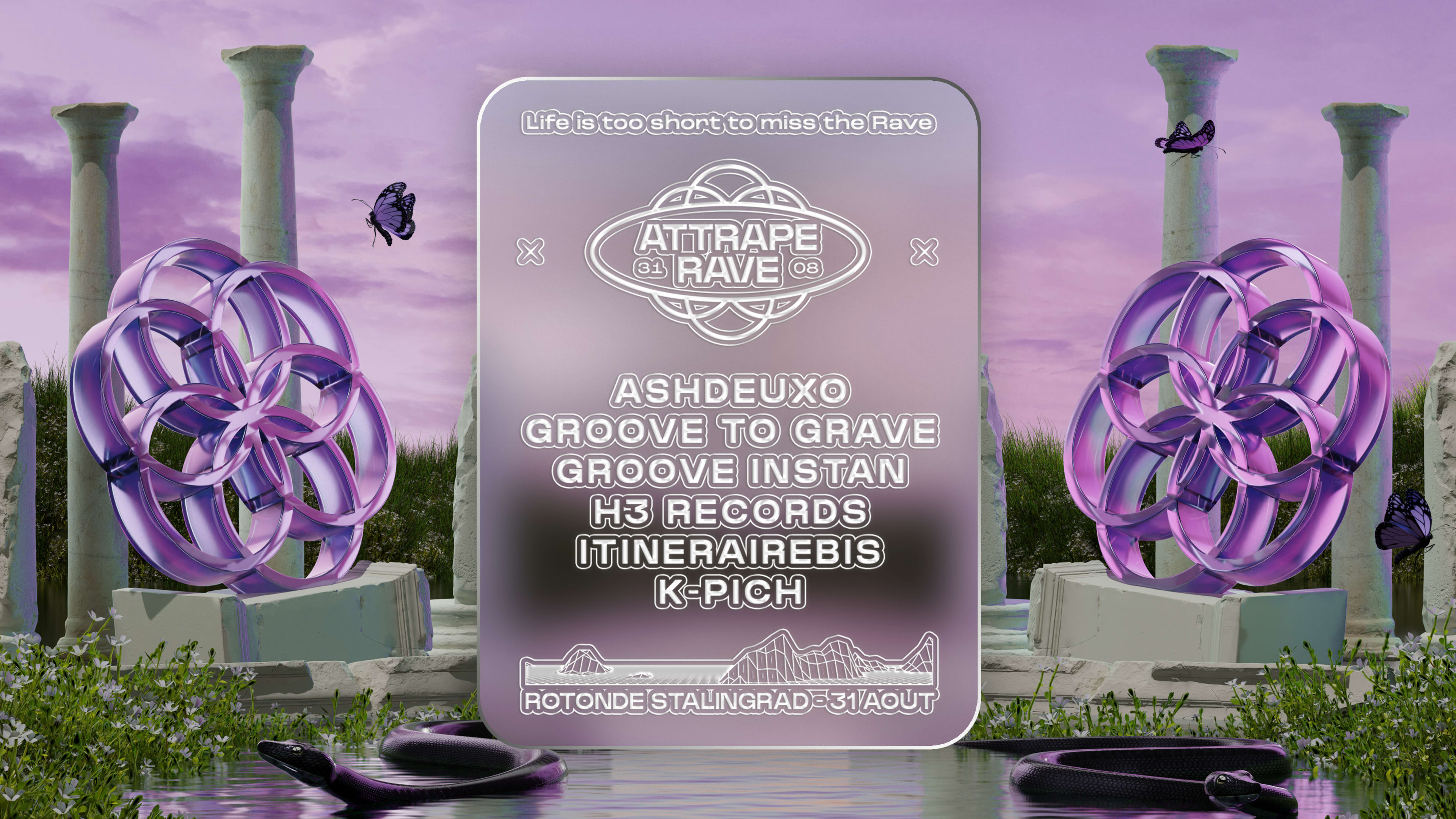 Attrape Rave W/ Itinérairebis, Groove To Grave, Kpich & More Cover
