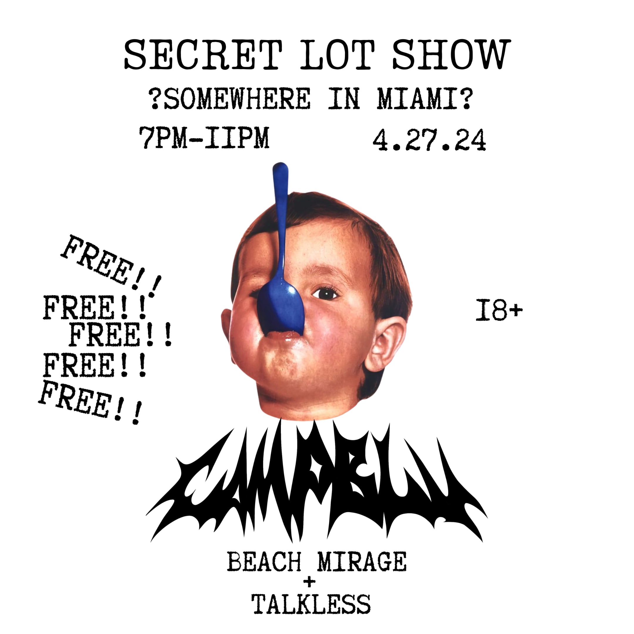 Secret Lot Show (Camp Blu, Talkless, Beach Mirage) Cover