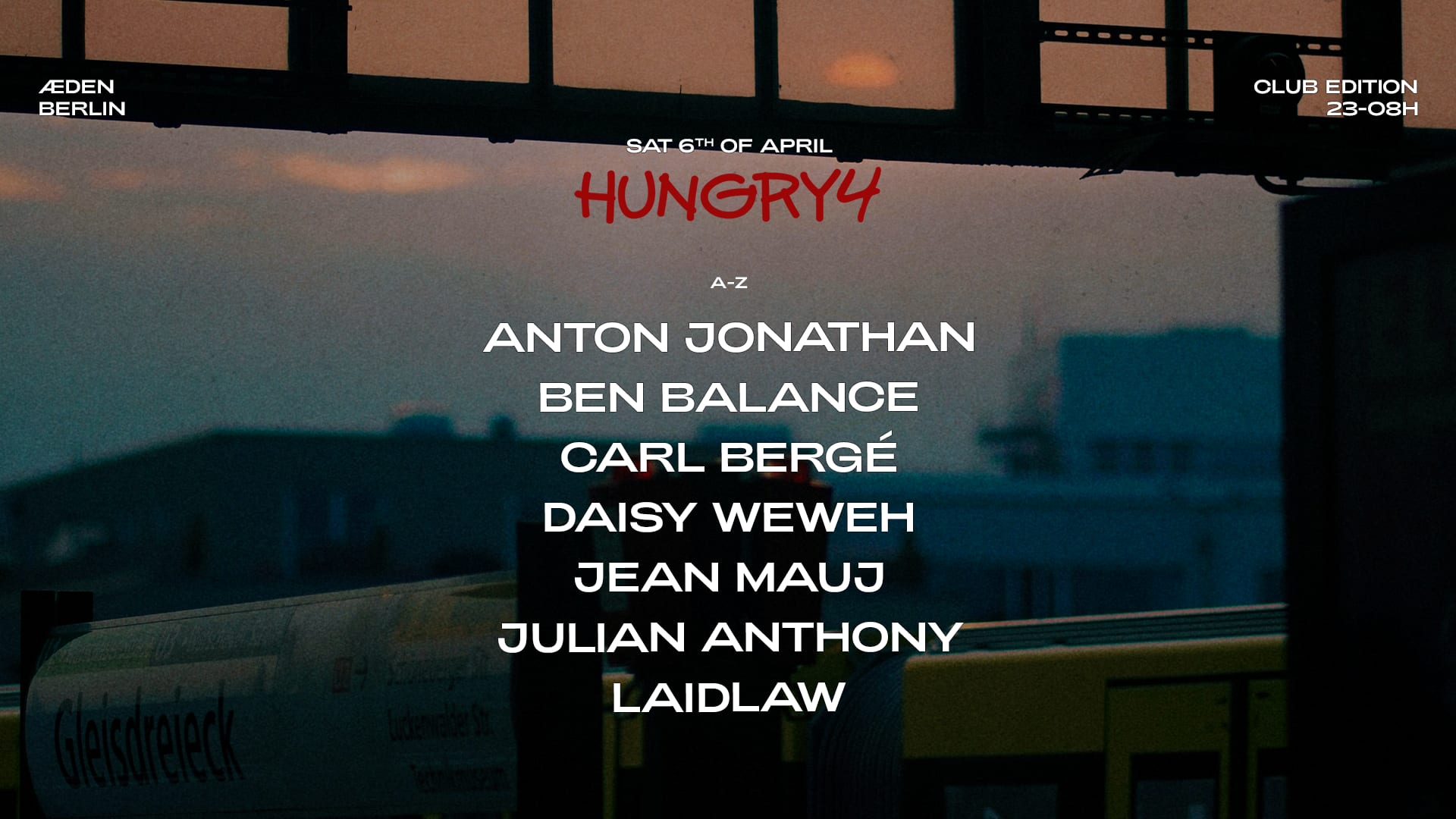 Hungry4 Julian Anthony & Laidlaw At Æden Cover