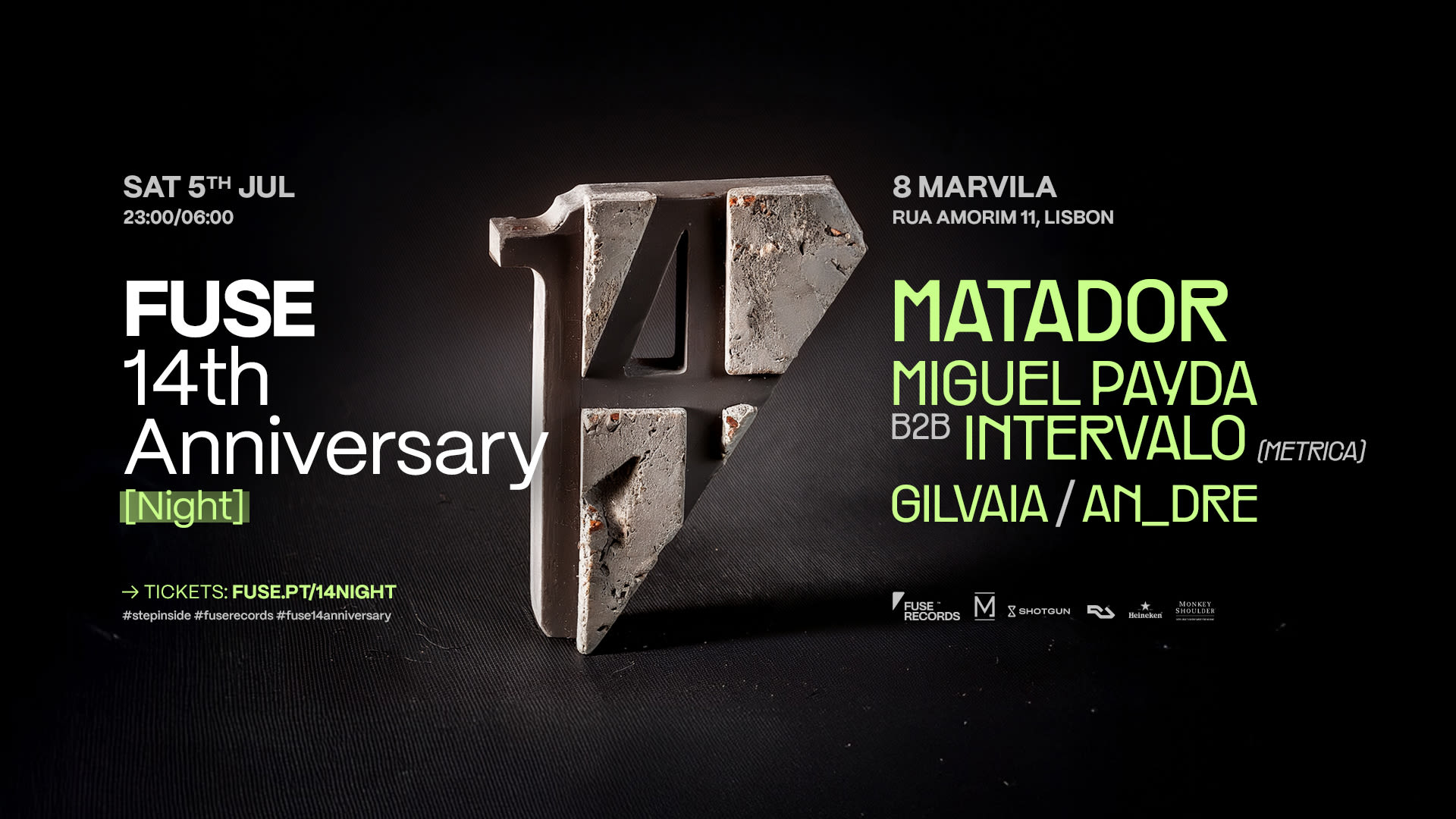 Fuse Records: 14th Anniversary (Night) Cover
