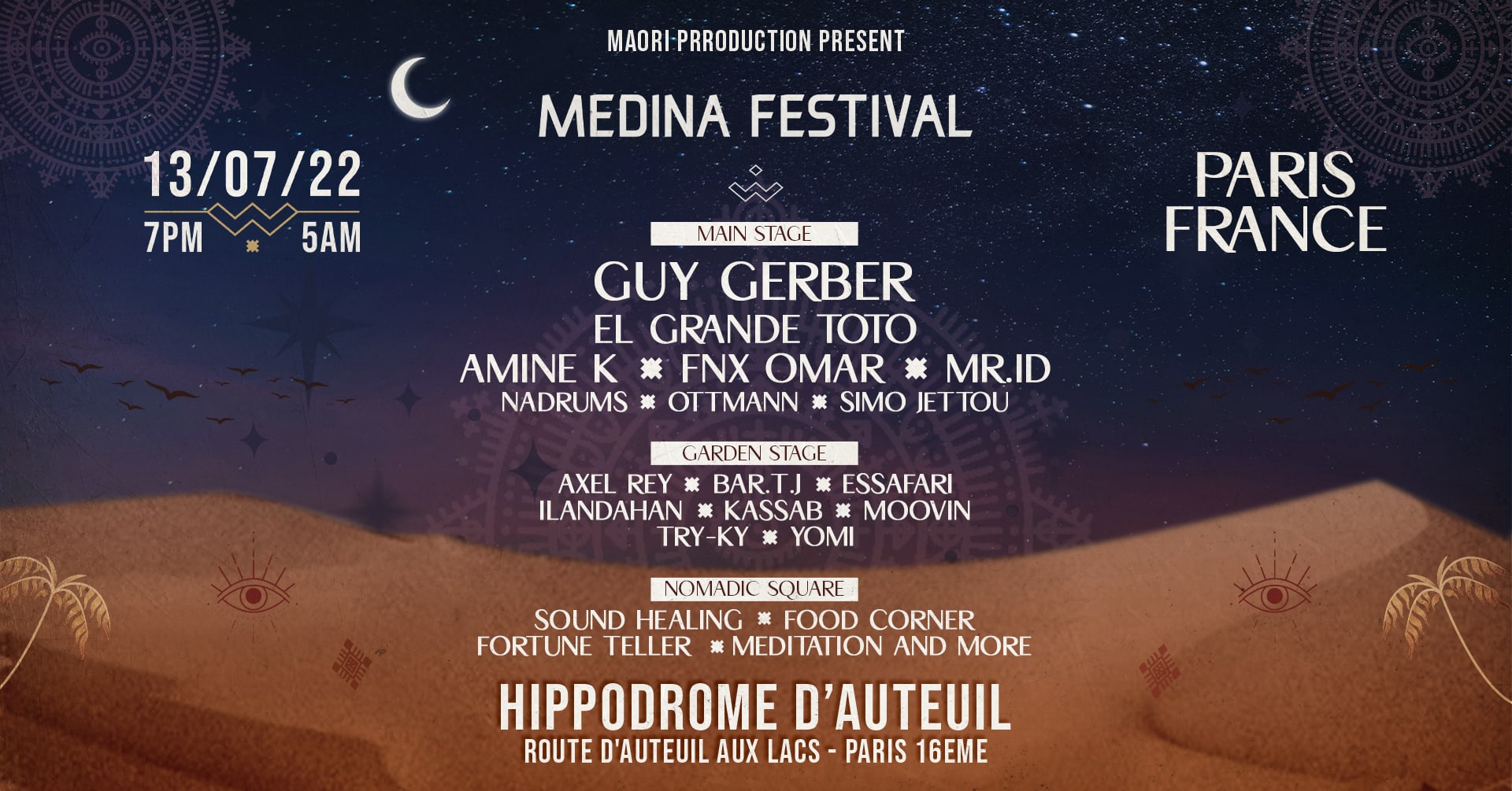 Medina Festival | 13 Juillet (Veille De Jour Ferié) | 19h - 05h Cover