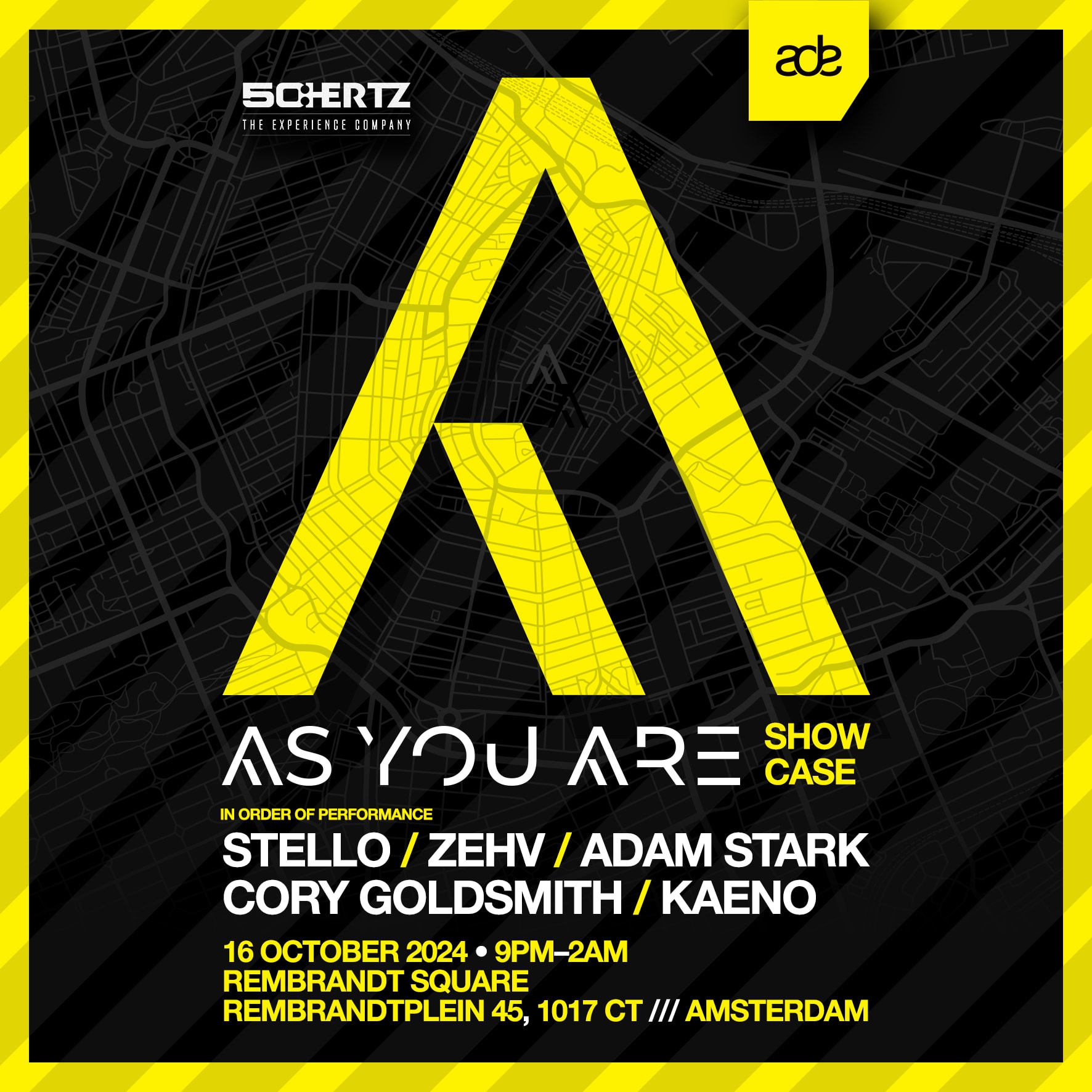As You Are Showcase At Ade - 50:Hertz House & Techno Club Cover