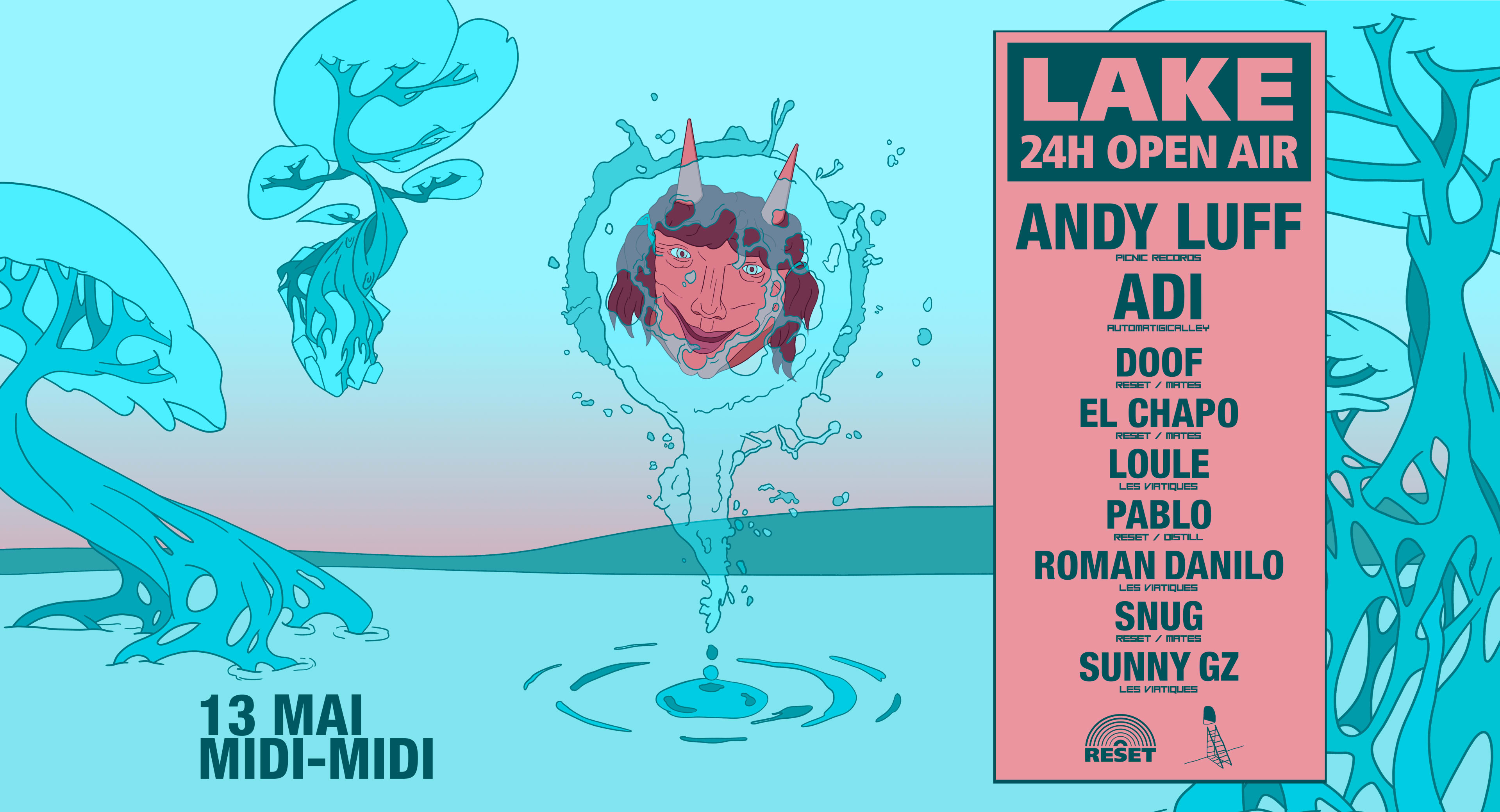 Les Viatiques X Reset - 24h Open Air Rave By The Lake Cover