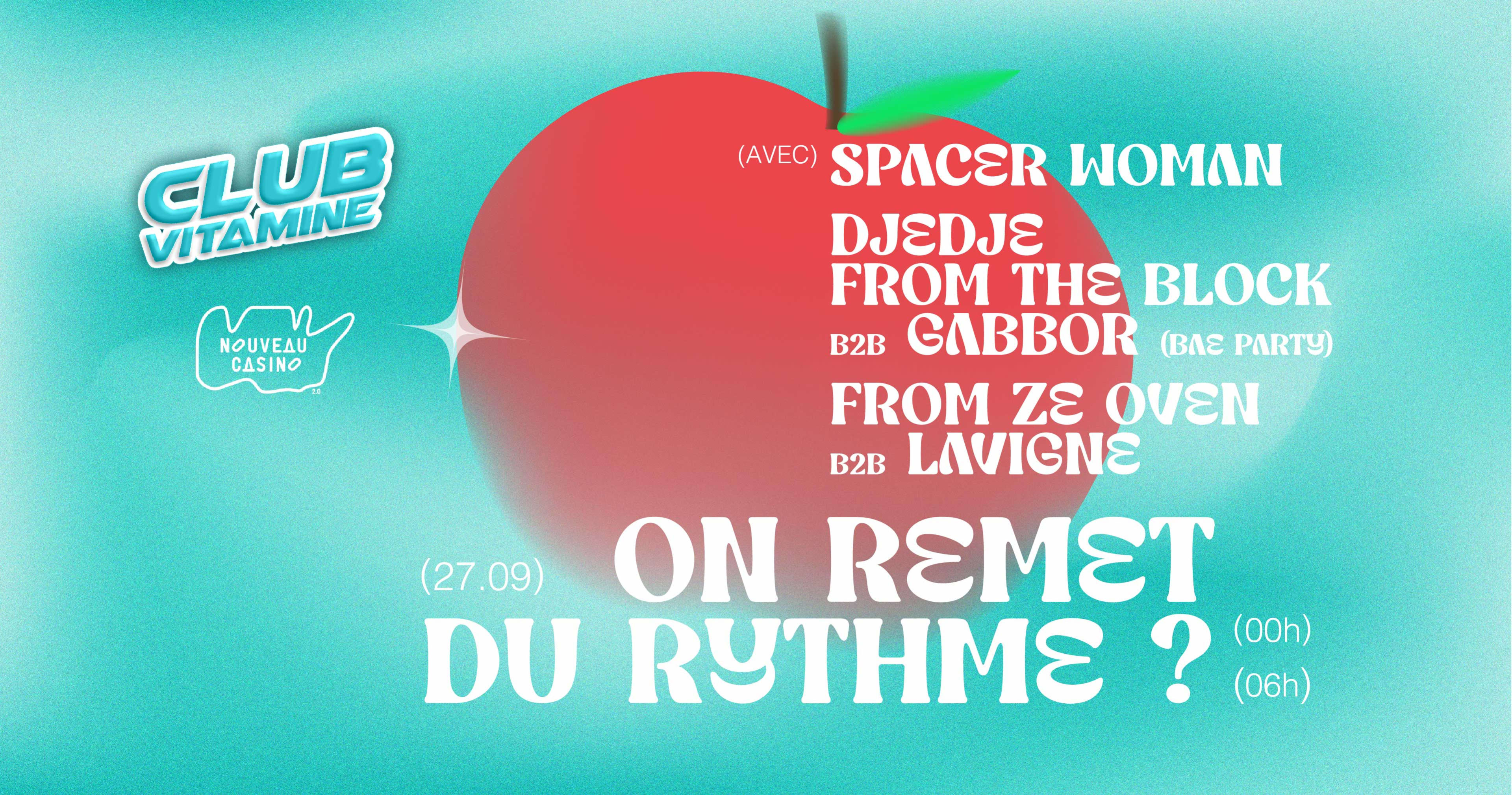 Club Vitamine : Spacer Woman, Bae Party @Nouveau Casino Cover