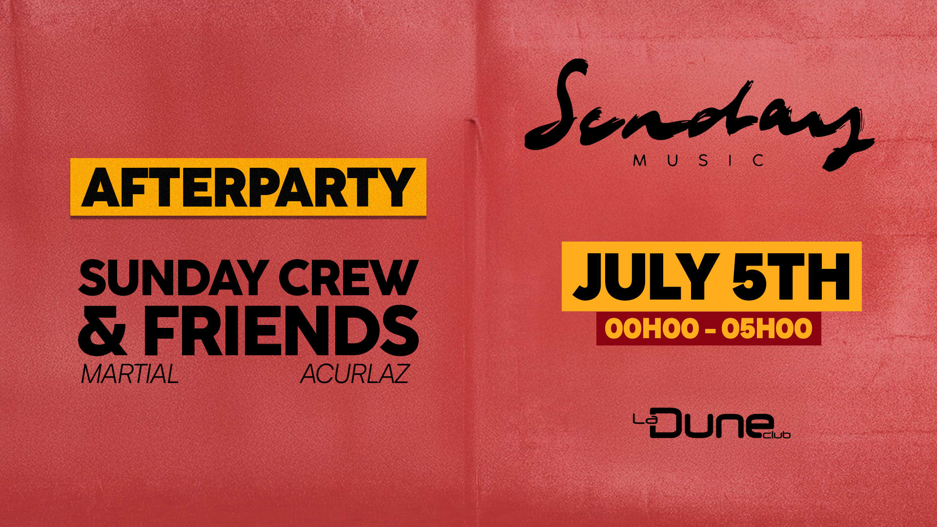 After Party - Sunday Music Arenes De Lunel - @Laduneclub Cover