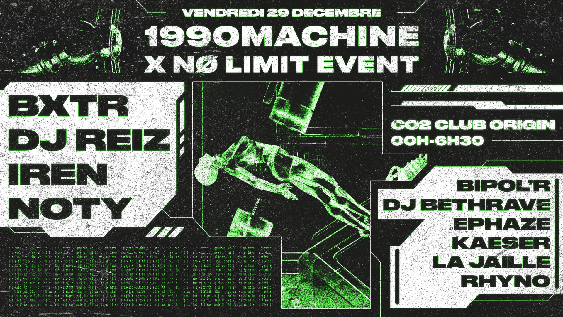 1990machine X Nø Limit Event : Bxtr, Dj Reiz, Ephaze & More Cover