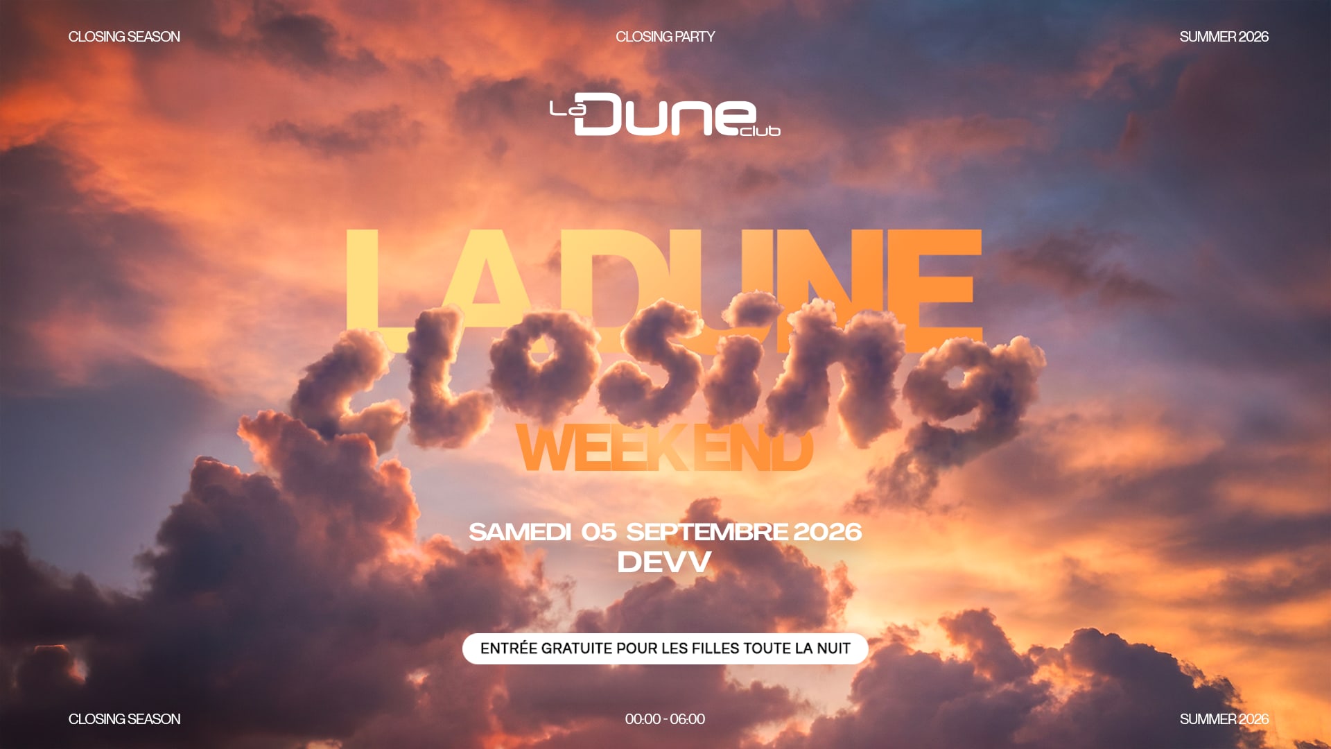 Closing - Samedi 5 Septembre Cover