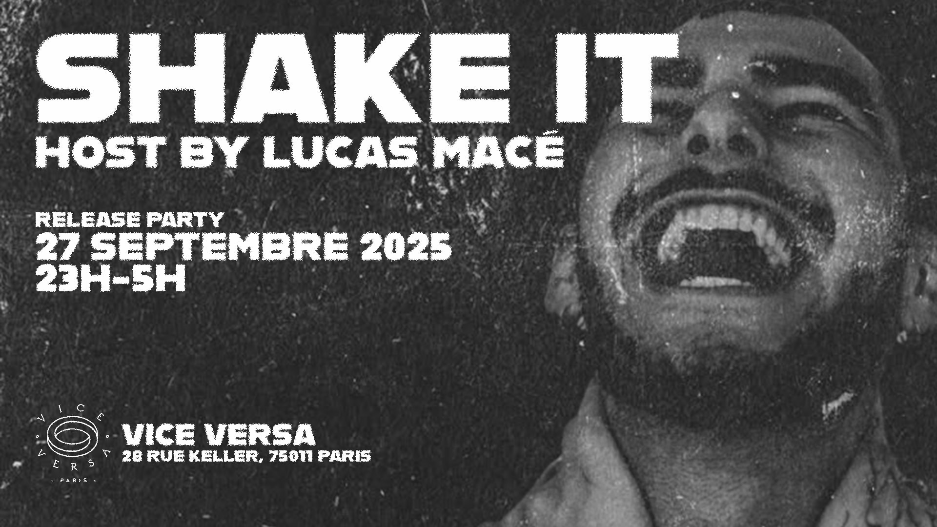 Lucas Macé - Shake It - Release Party Cover
