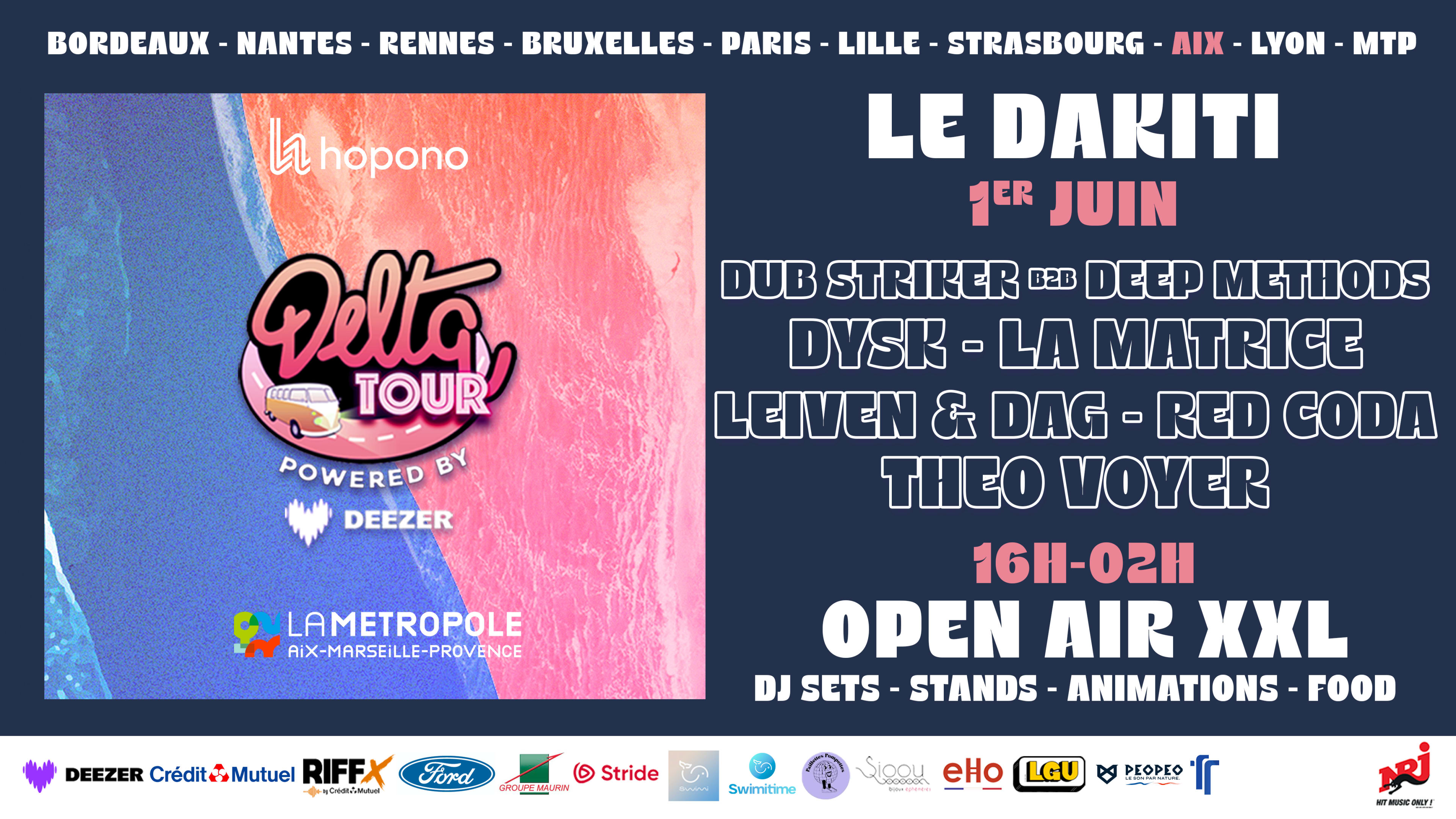 Open Air : Delta Tour X Dakiti - Aix En Provence Cover