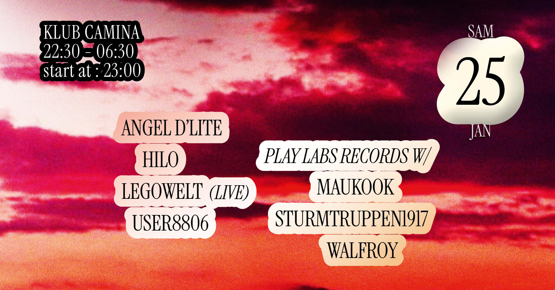 Klub Camina [Angel D'lite, Legowelt, User8806, Play Labs &+] Cover