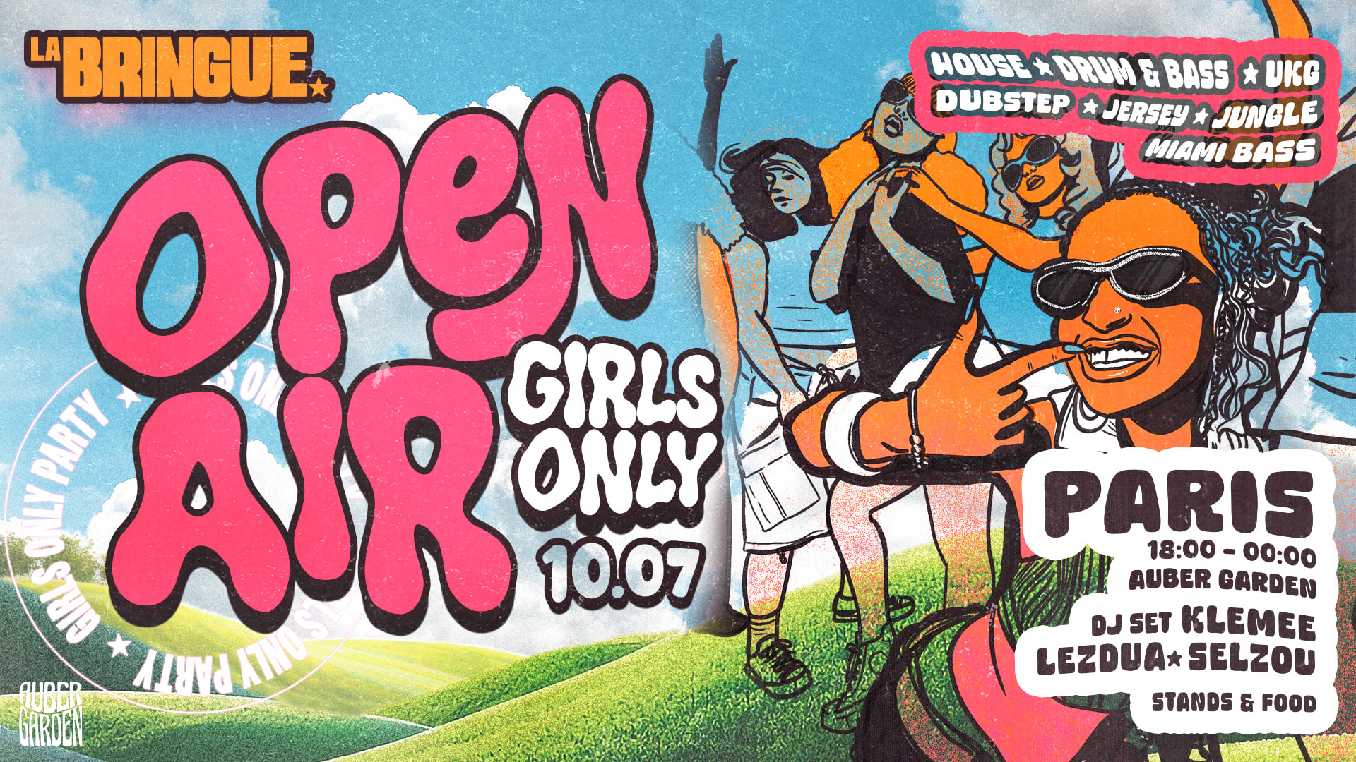 La Bringue - Open Air Girls Only - Paris Cover