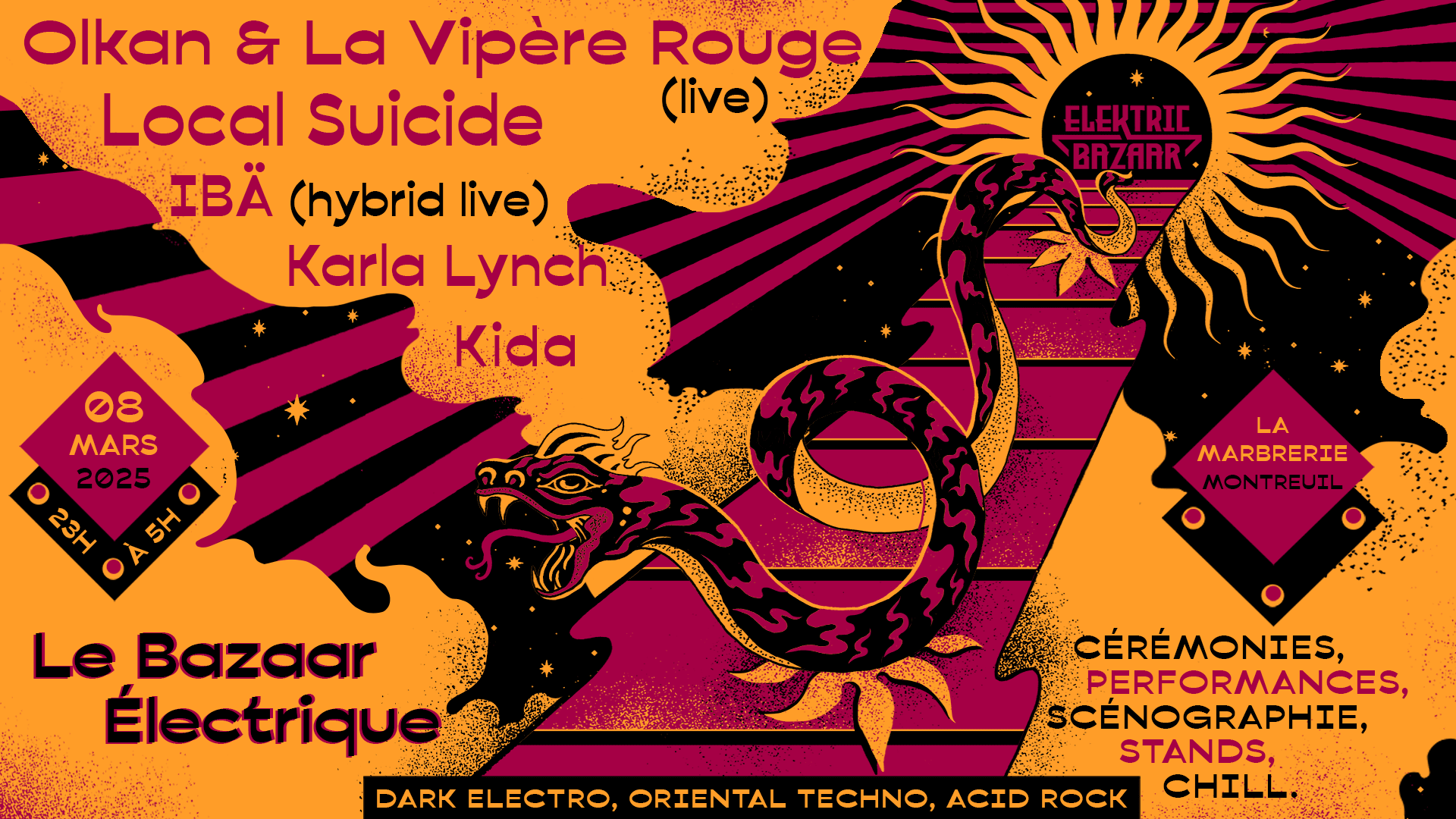 Le Bazaar Électrique: Olkan & La Vipère Rouge, Local Suicide Cover