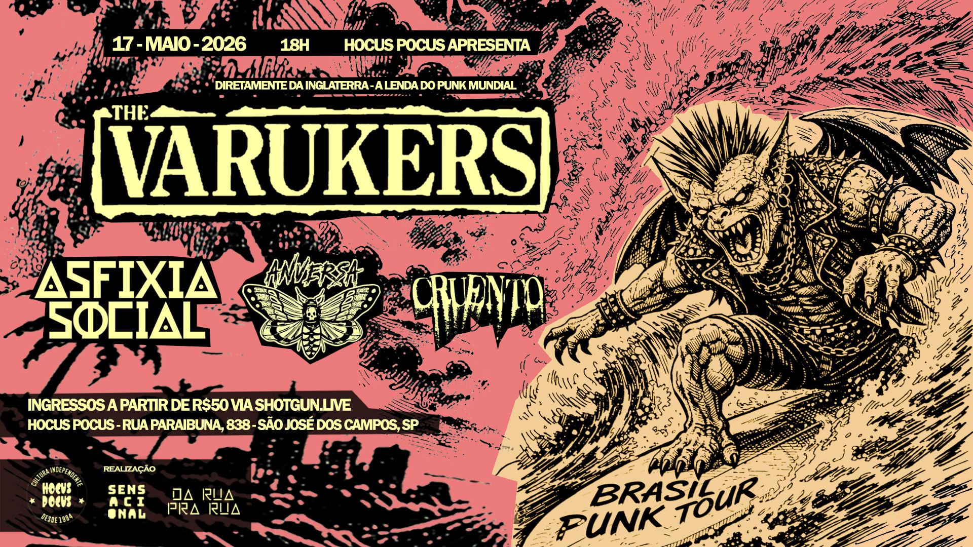 The Varukers (Uk) Na Hocus Pocus - São José Dos Campos Cover