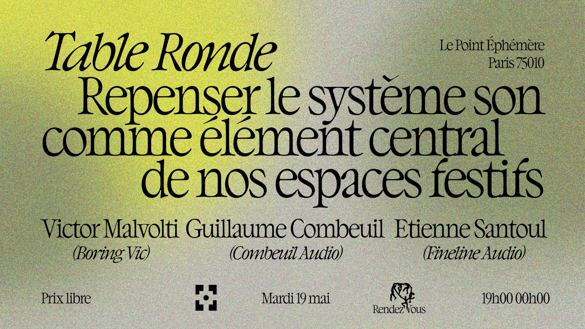 Le Système Son Comme Élément Central De Nos Espaces Festifs Cover