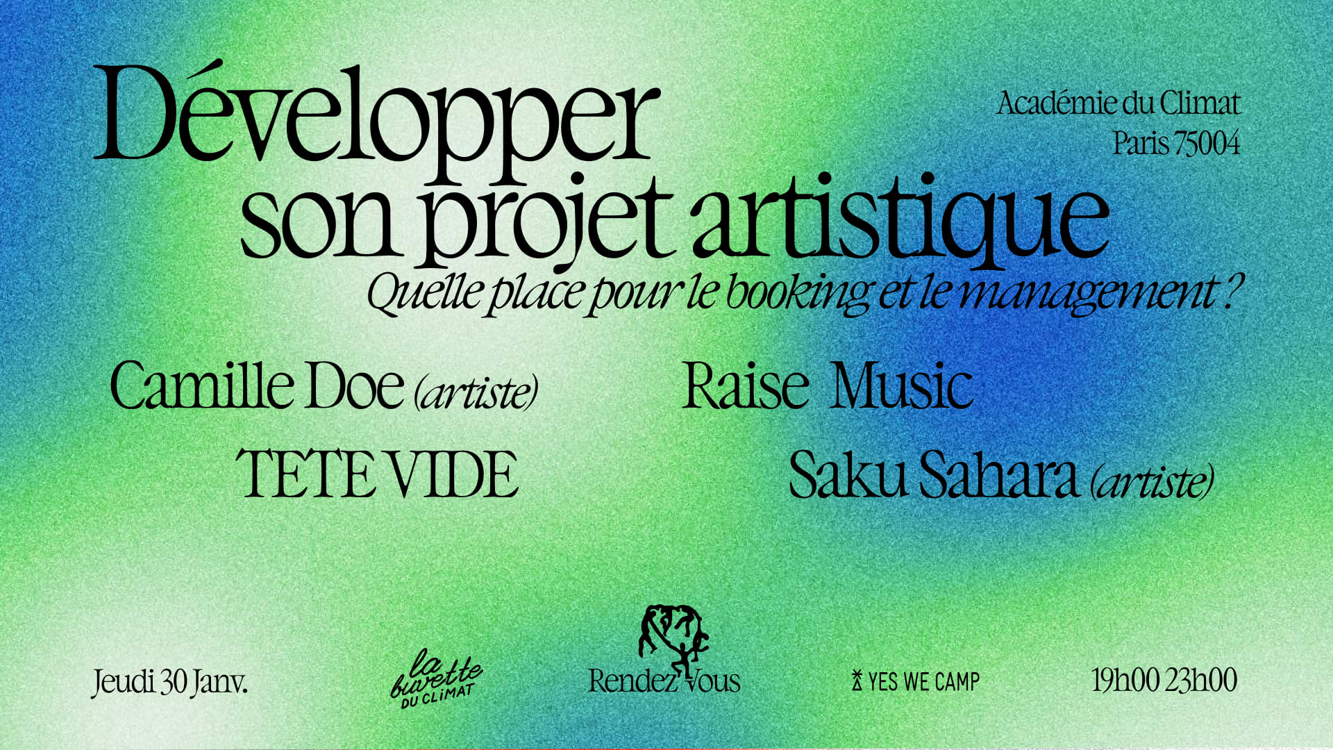 (Sold Out) Développer Son Projet Artistique [Table Ronde] Cover