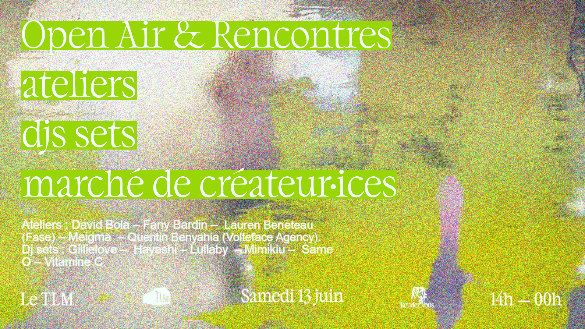 Open Air & Rencontres | Ateliers, Djs Sets, Marché Cover
