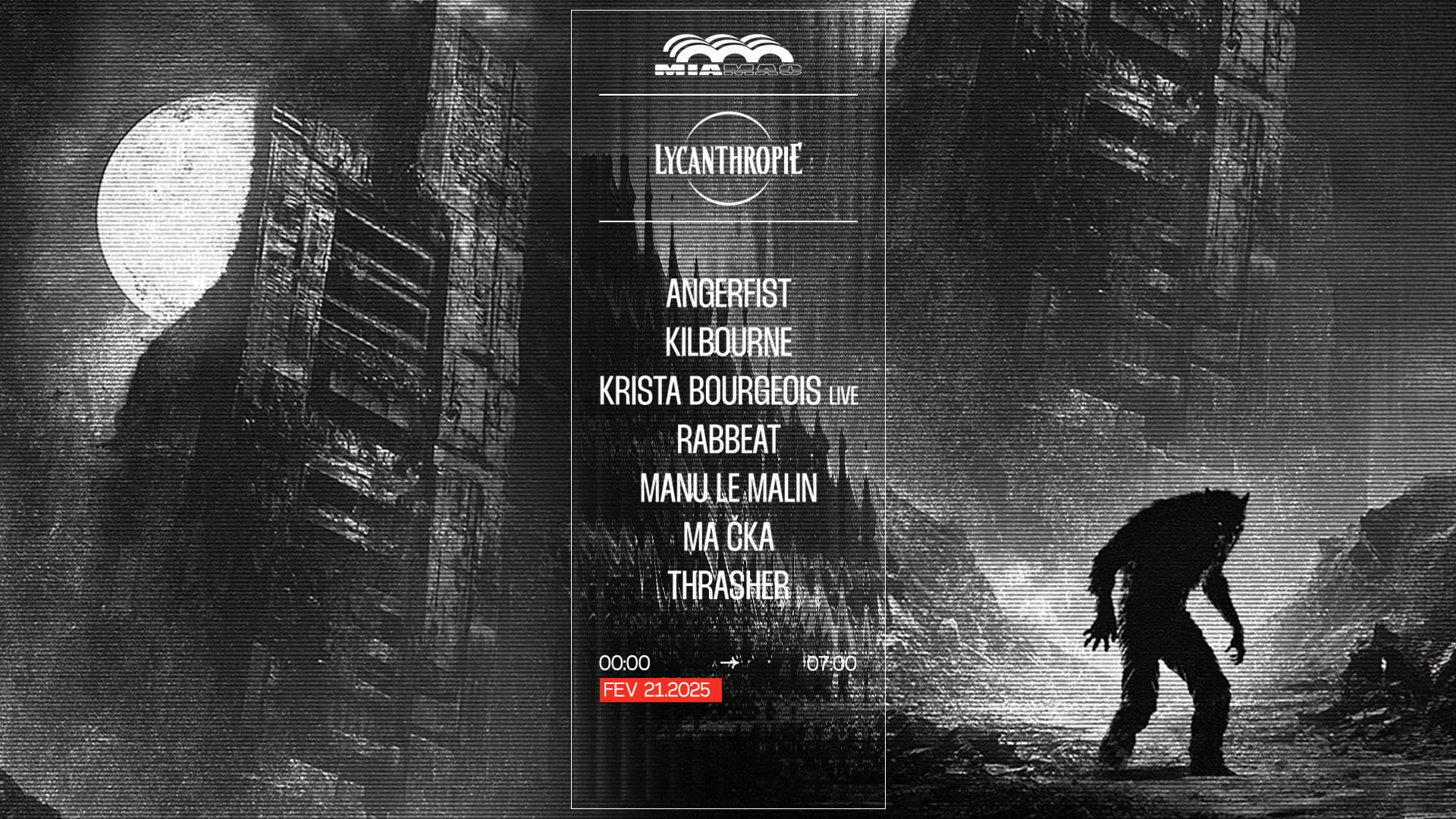 Lycanthropie : Angerfist, Manu Le Malin, Kilbourne & More Cover