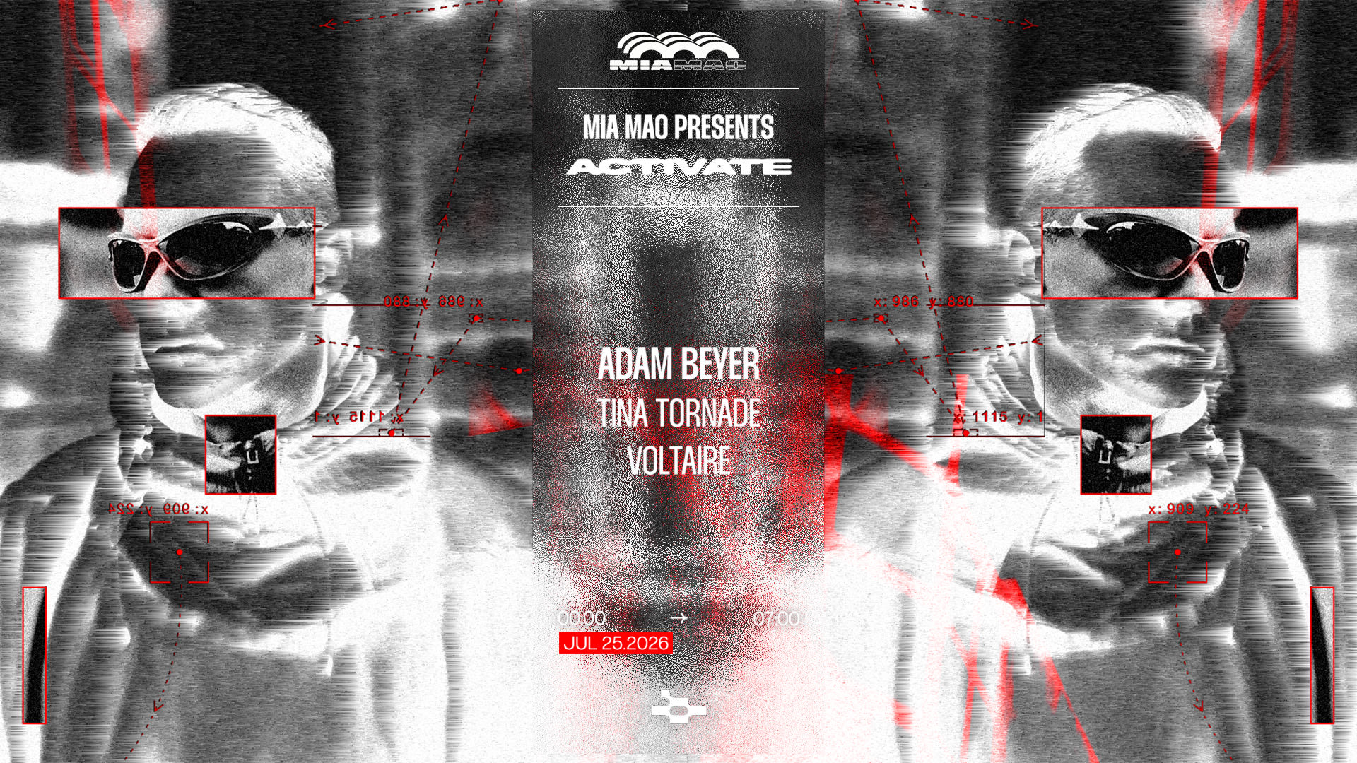 Adam Beyer, Tina Tornade, Voltaire [Activate] Mia Mao, Paris Cover