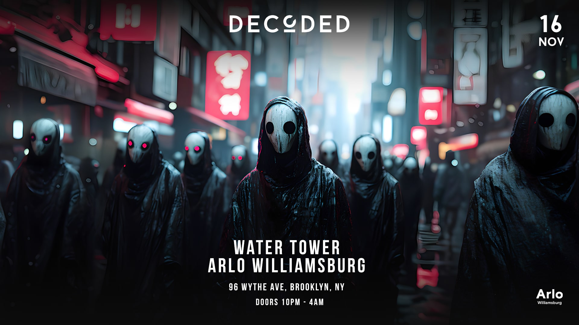 Decoded @ Water Tower - Arlo Williamsburg Cover