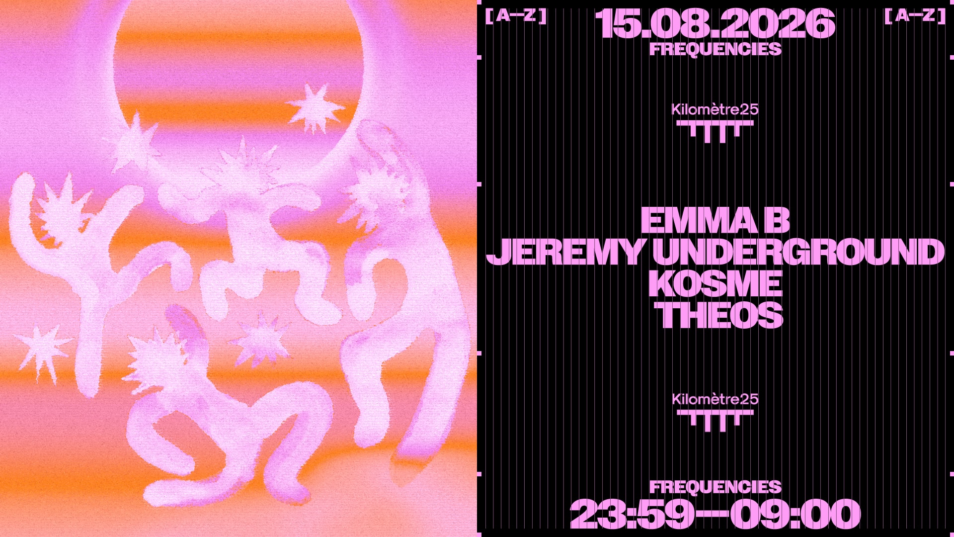 Frequencies : Jeremy Underground, Emma B, Kosme, Theos Cover