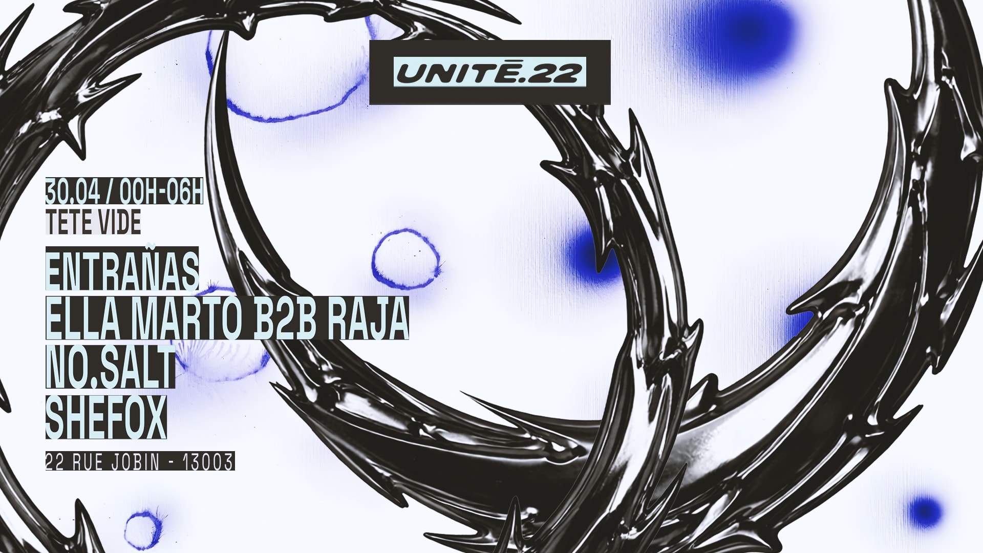 U.22/Tete Vide: Entrañas, Ella Marto, No.Salt, Raja, Shefox Cover