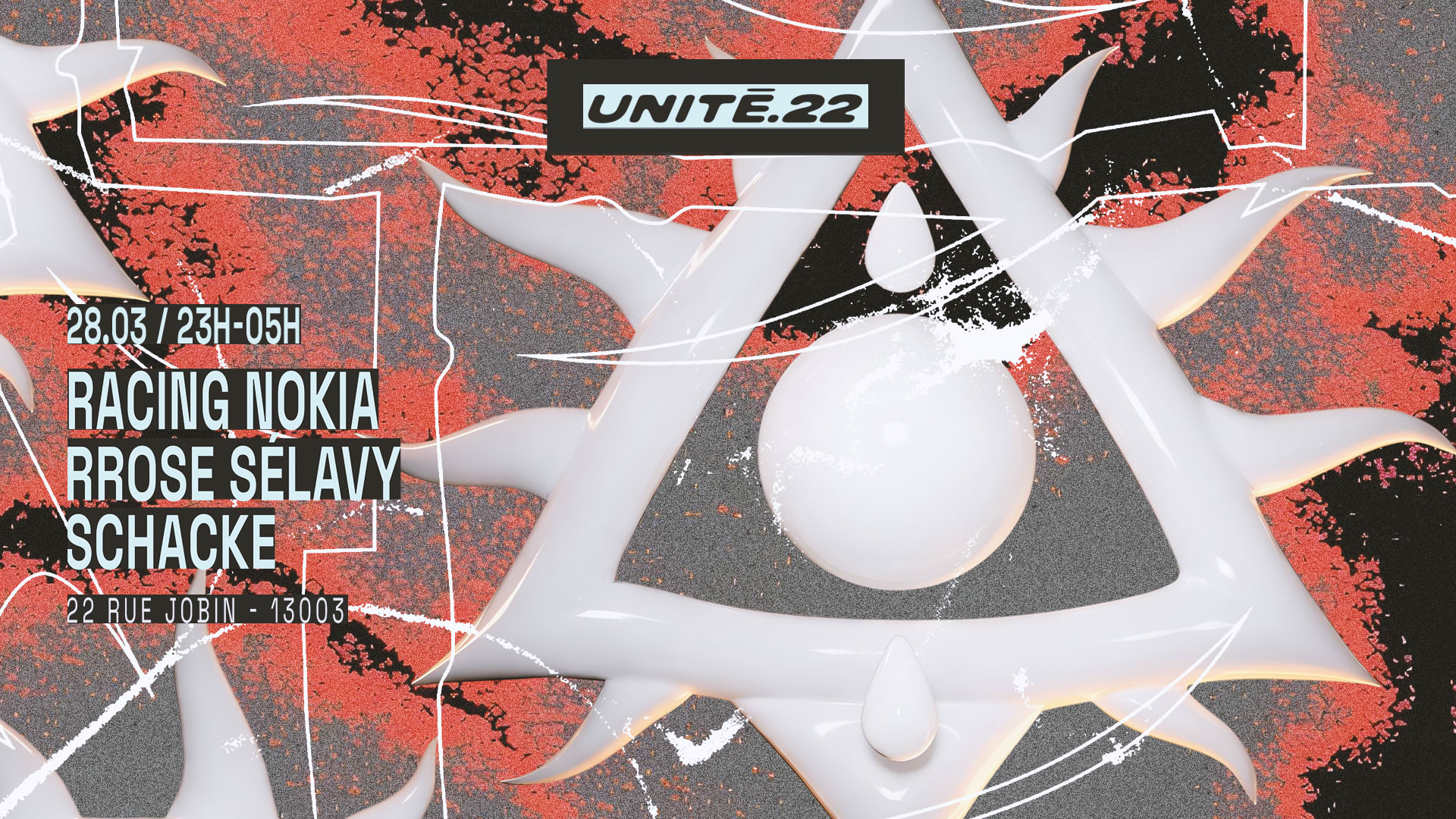 Unité.22 : Schacke, Racing Nokia, Rrose Sélavy Cover