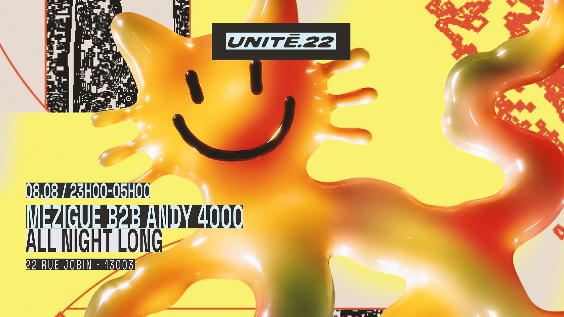 Unité.22 : Mézigue B2b Andy 4000 - All Night Long Cover
