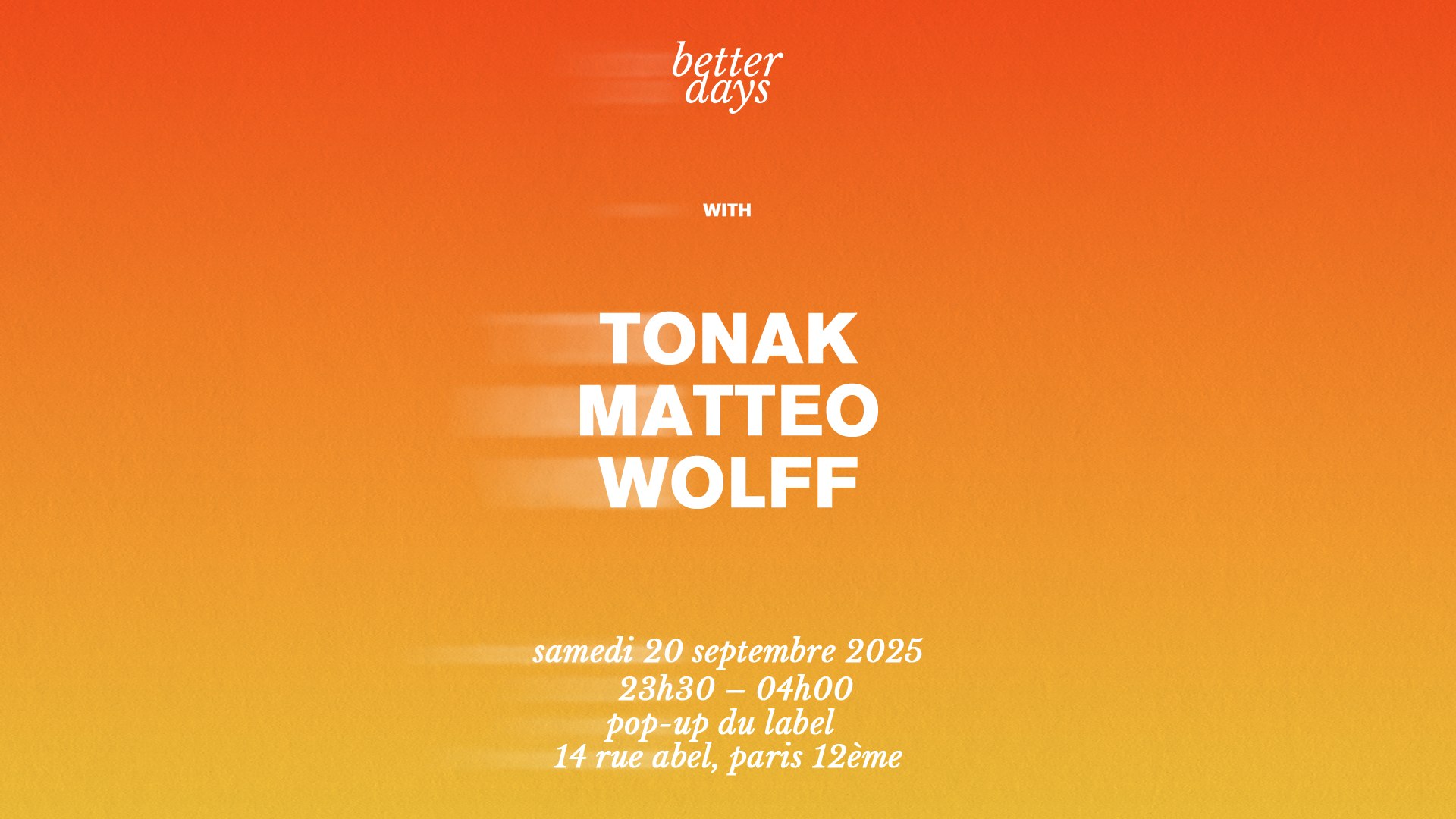 Better Days @Le Popup Du Label Cover