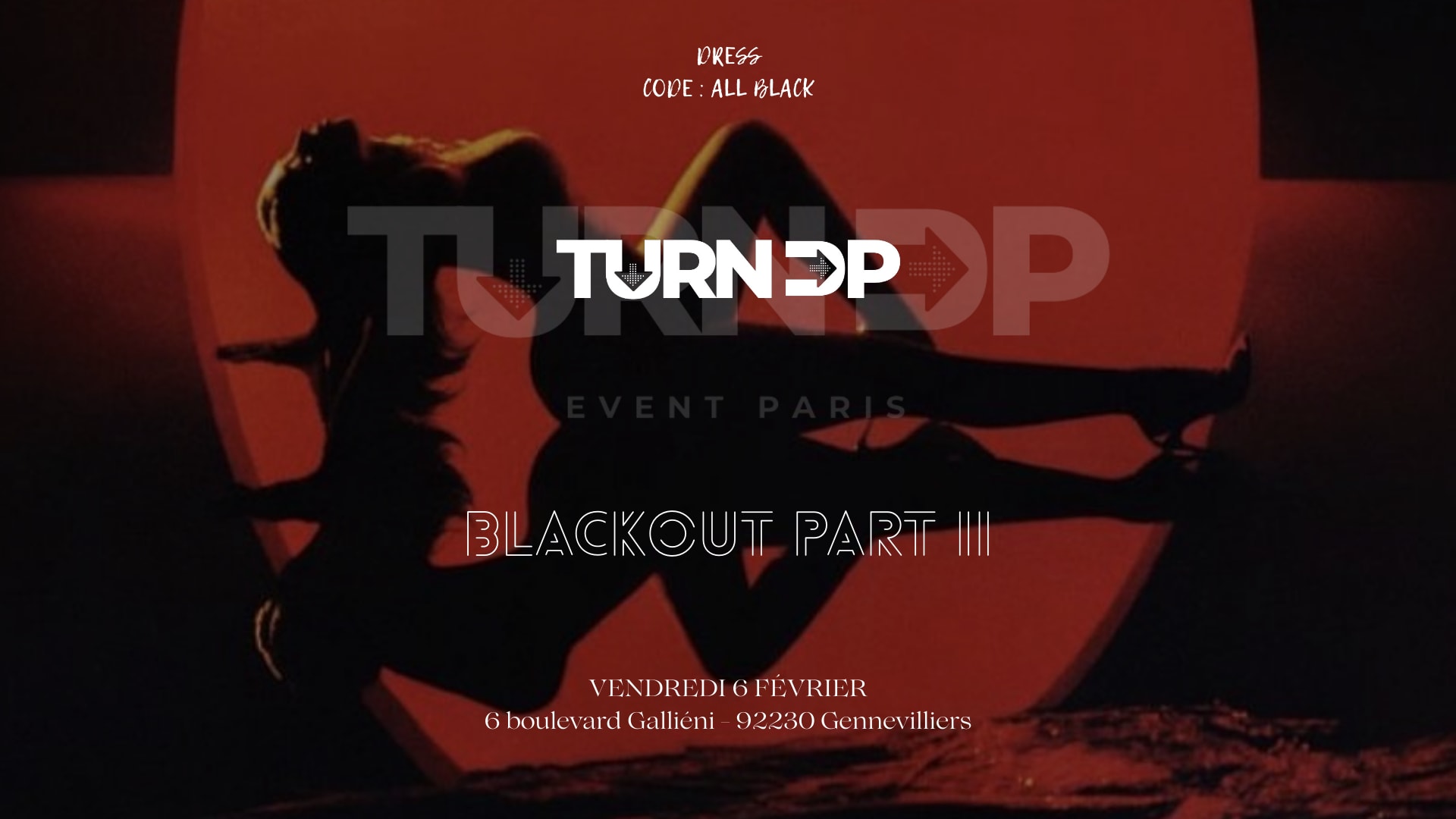 Blackout Part II - Turn Up Event Paris Cover